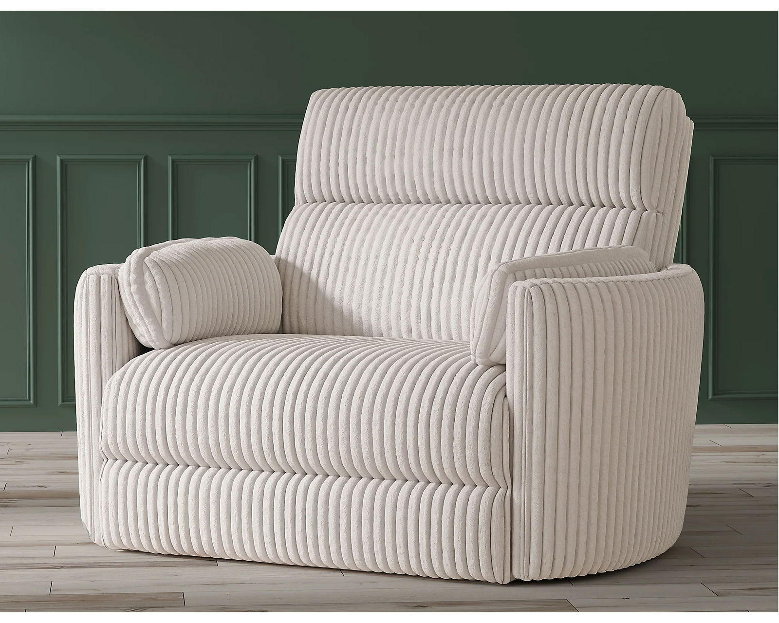 Radius XL Wide Power Glider Recliner Ivory (In stock - Fast shipping) - Radius XL Ivory Power Glider Recliner