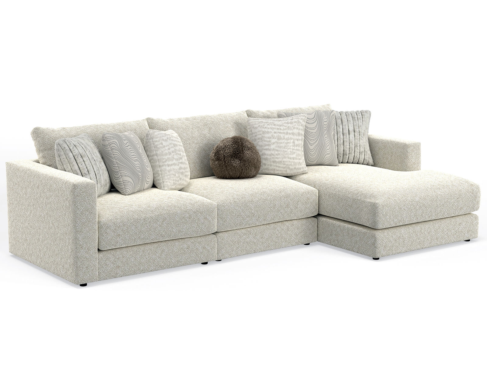Ritzy 2235 Modular Sectional (includes all pillows) - Premium Comfort Without the Premium Price.