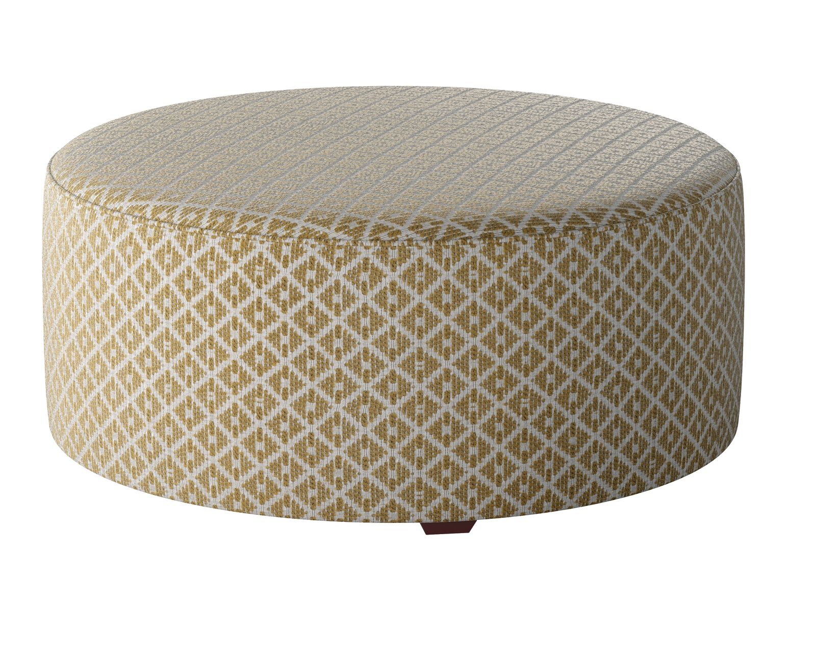 Limelight Mineral Two Piece Sectional 7000 (includes pillows) performance fabric - 124" x 96" - Owen Straw 39" Round Cocktail Ottoman - 140-C (performance fabric)