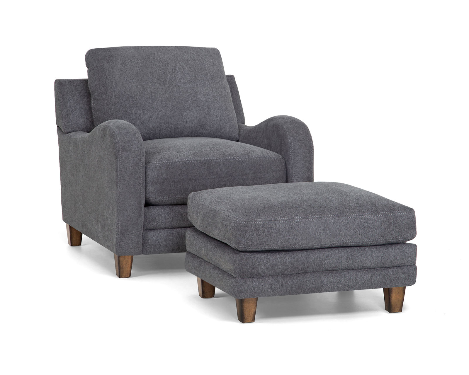 Palmer Stationary Sofa (88") Includes Pillows - Palmer Chair and Ottoman