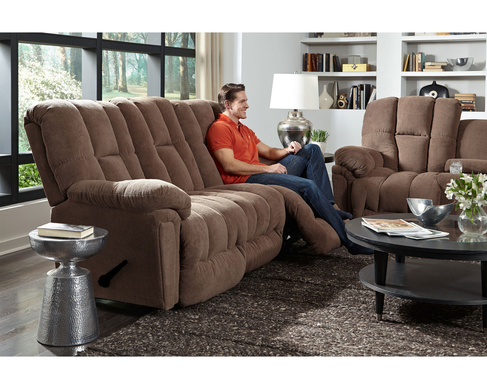 Lucas Double Reclining Sofa (+100 fabrics) 87" - Lucas Double Reclining Sofa