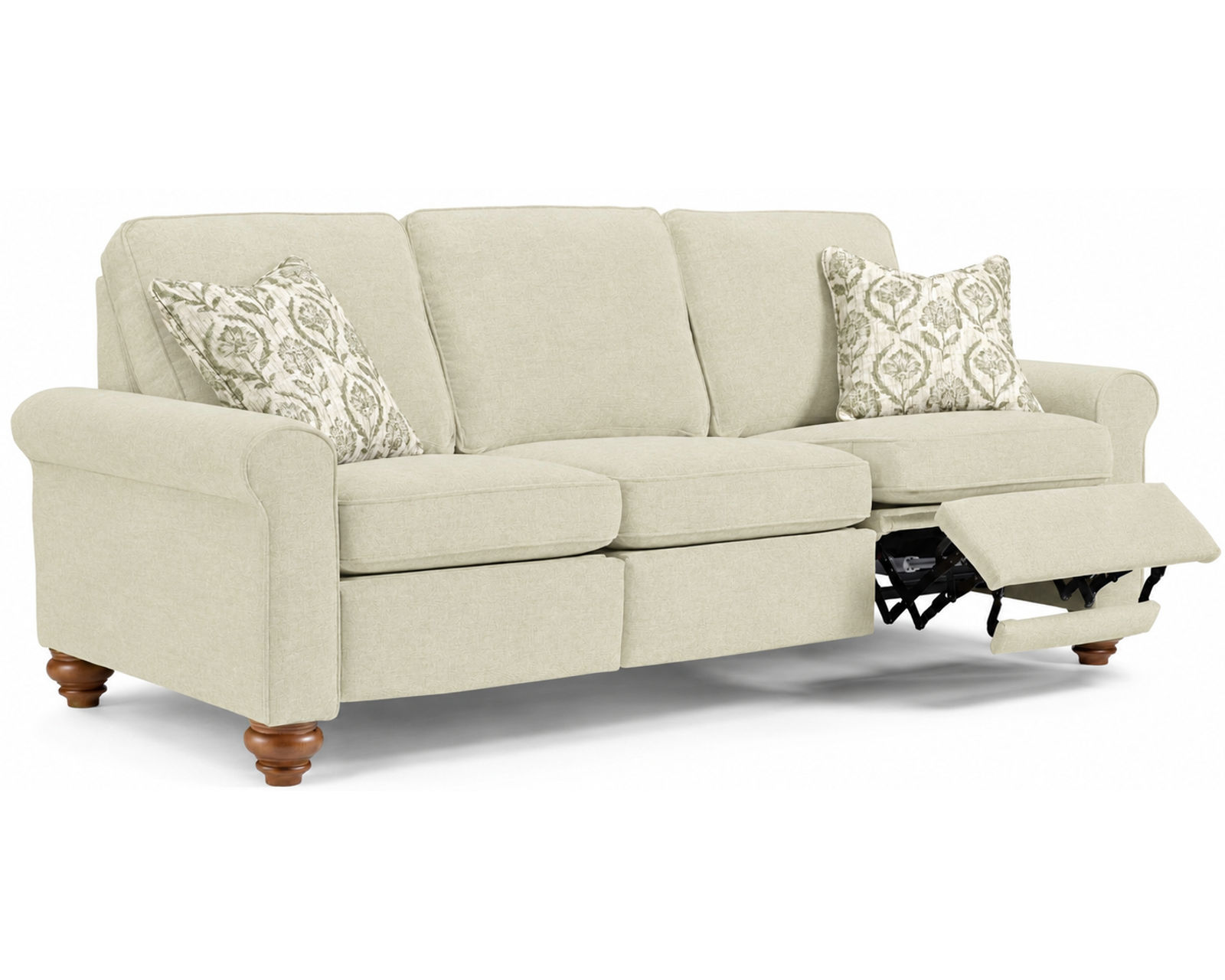 Weston 88" Power Incliner Sofa (+100 fabrics) 3 wood finishes - Weston 88" Incliner Sofa