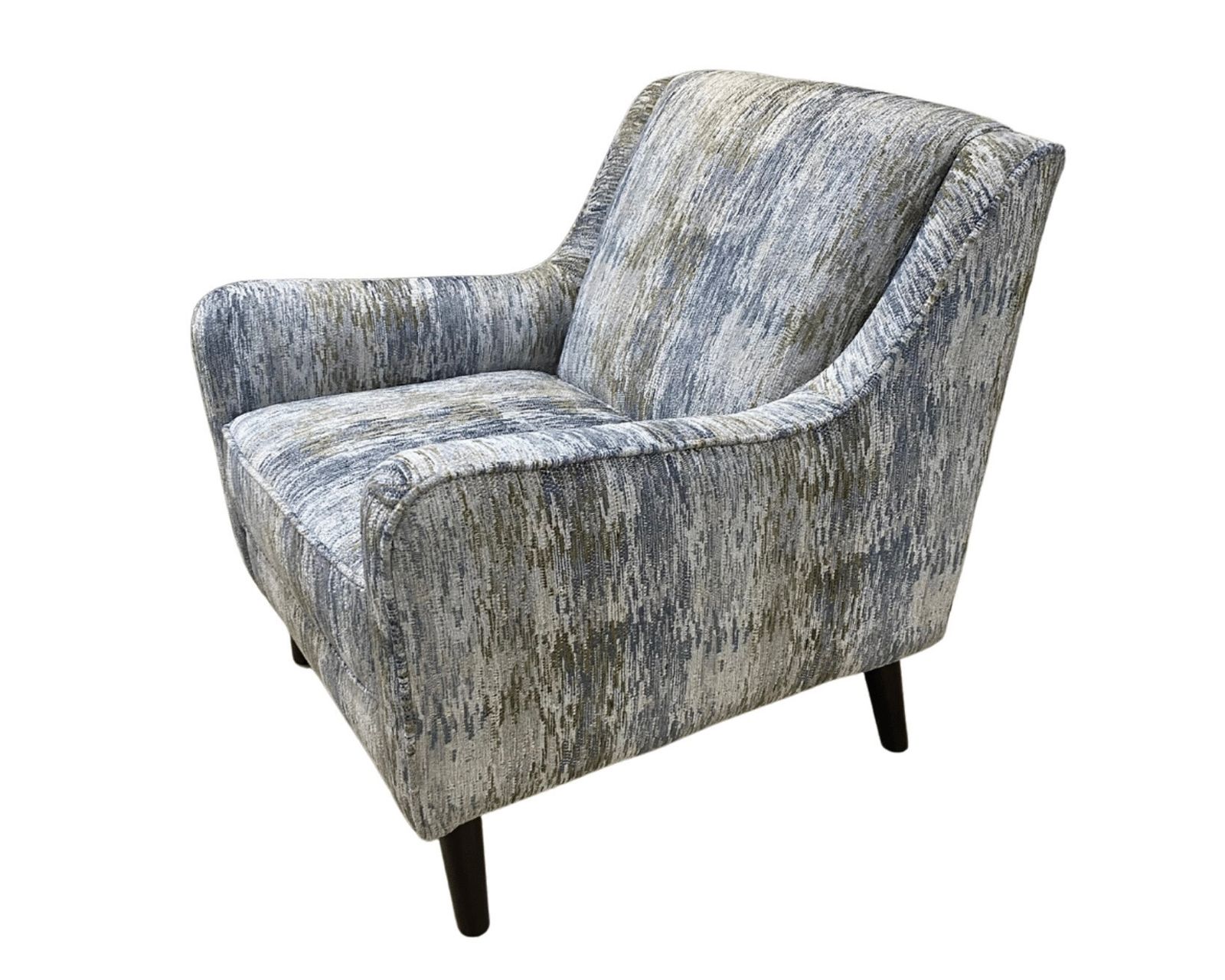 Elise Ink Three Piece Sectional  - 106" x 106" (includes pillows) - Karoo Mystic Accent Chair