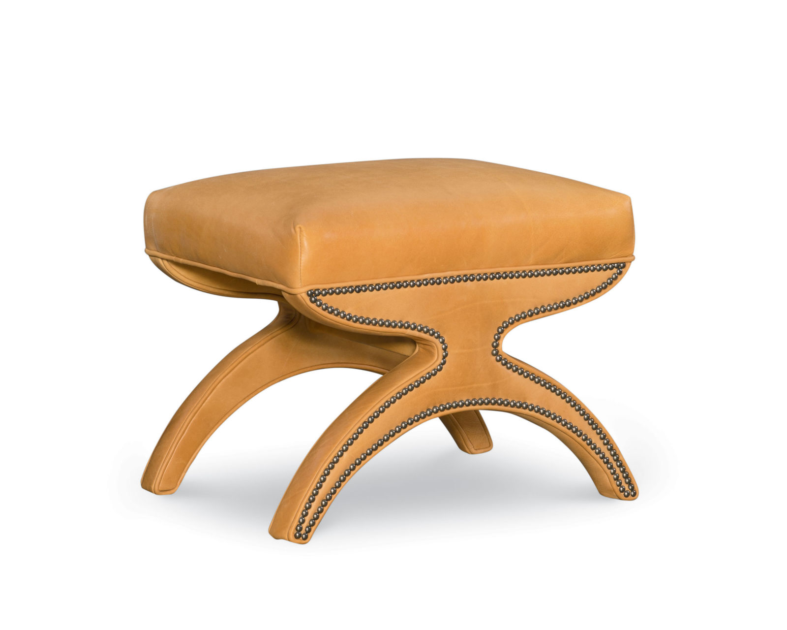 Flynn 18" x 23" Ottoman (+75 fabrics) - Also available in leather