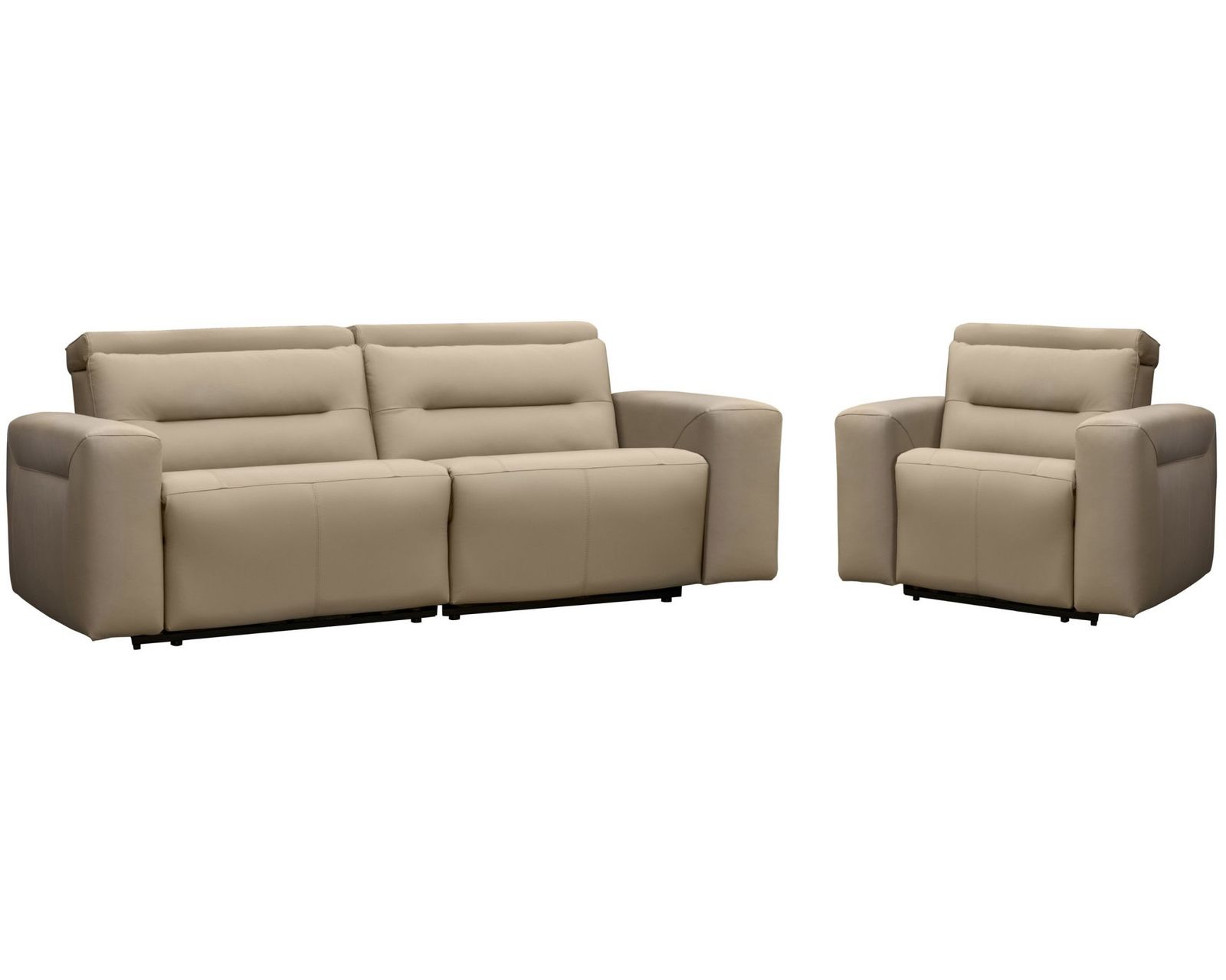 Hudson Dual Power Reclining Sofa — Available in Standard & Wide Cushions, 140+ Leather Options, and 82", 85", or 114" Widths - Luxury Comfort, Custom Made for You—Without the Luxury Price