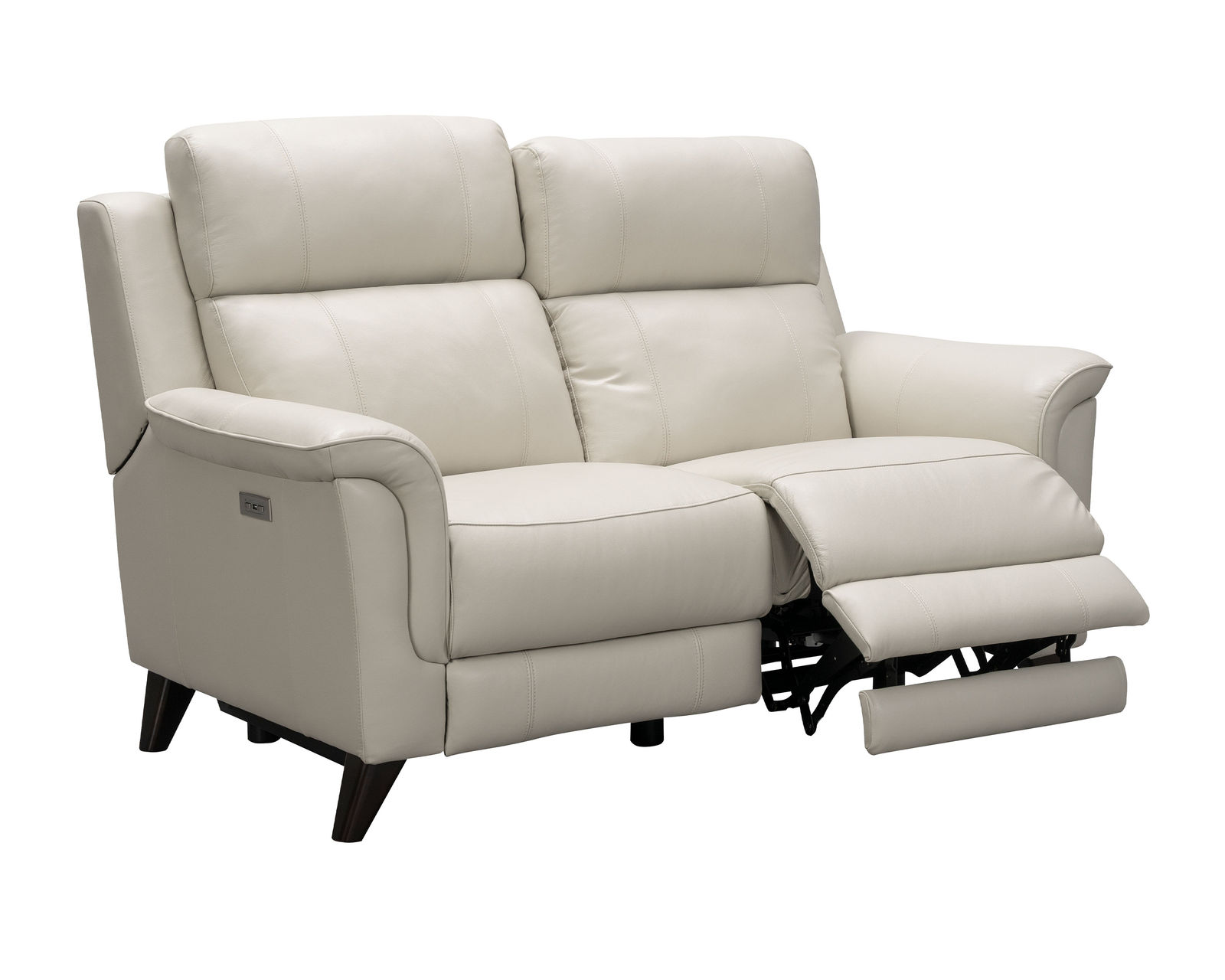 Kester 86" Leather Power Headrest Power Reclining Sofa (Cream) In stock - Includes Power Headrest -  Power Recline