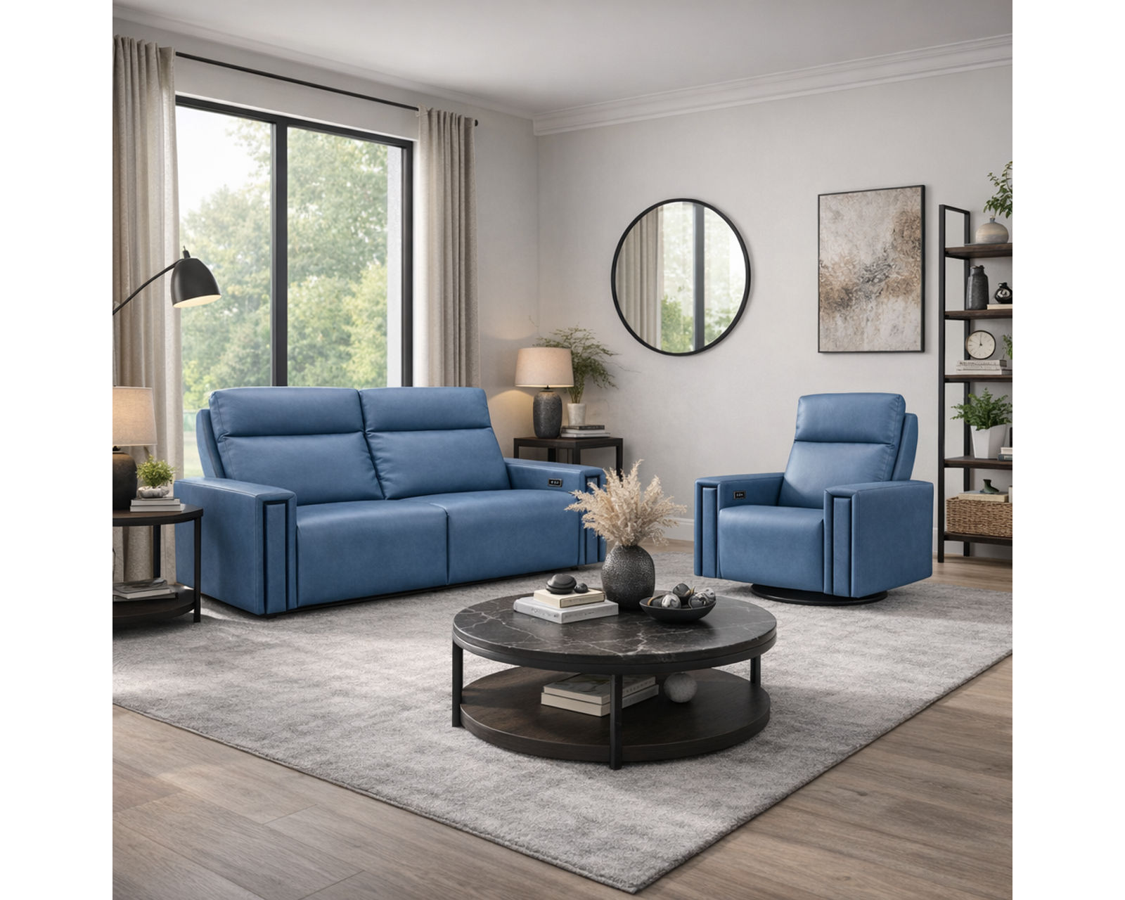Evelyn Reclining Sofa — Available in Standard & Wide Cushions, 140+ Leather Options, and 82", 84", or 114" Widths - Designed for Comfort. Built for Life. Priced for You.