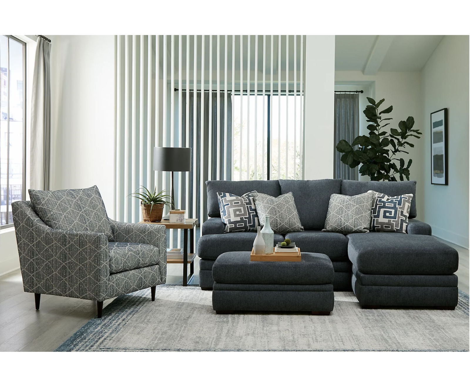 Luca 89" Sofa Chaise  (+101 Standard and Performance Fabrics) - Part of the Luca Collection