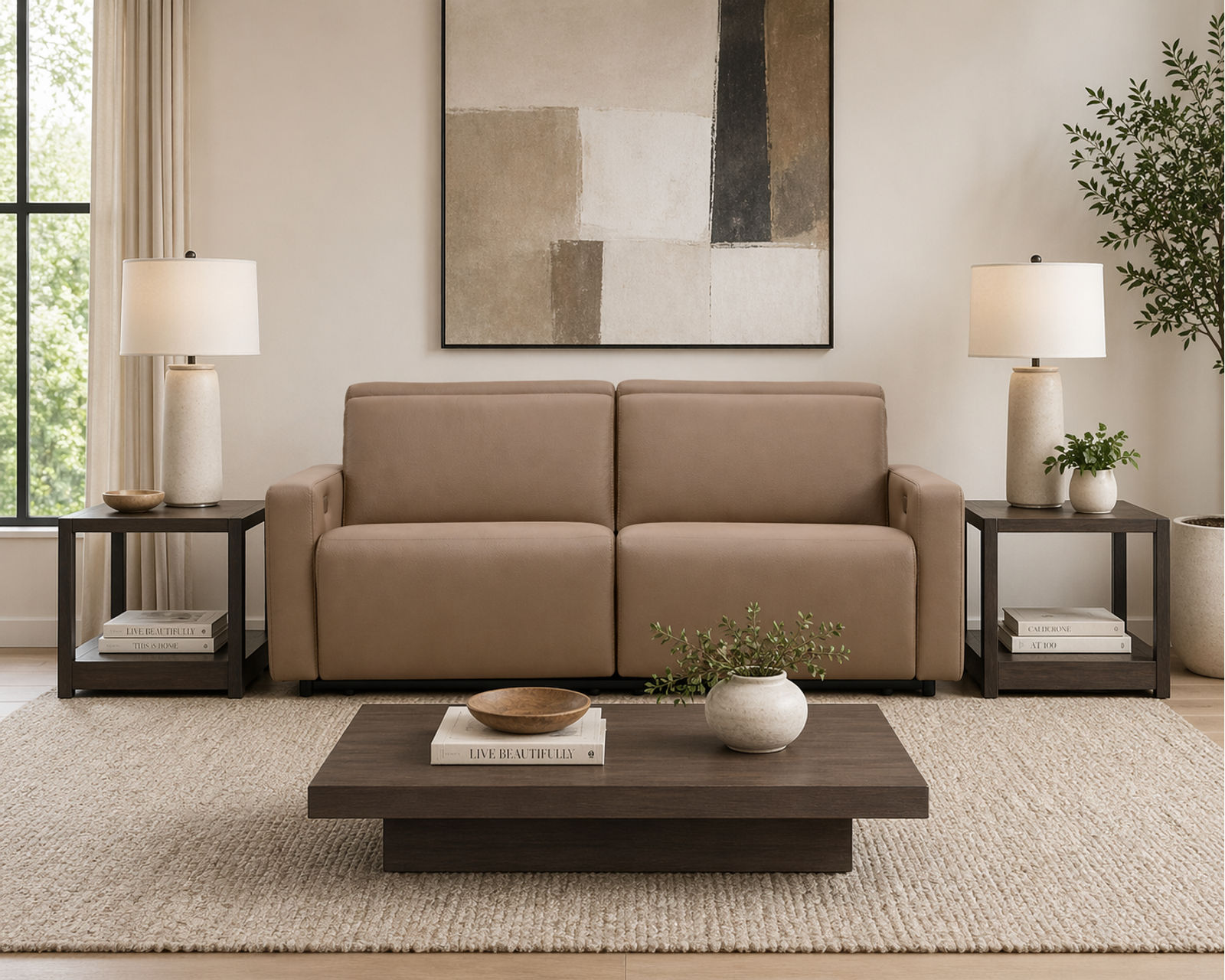 Patty Dual Power Reclining Sofa — Available in Standard & Wide Cushions, 140+ Leather Options, and 77", 80", or 109" Widths - Experience the Difference Precision Makes