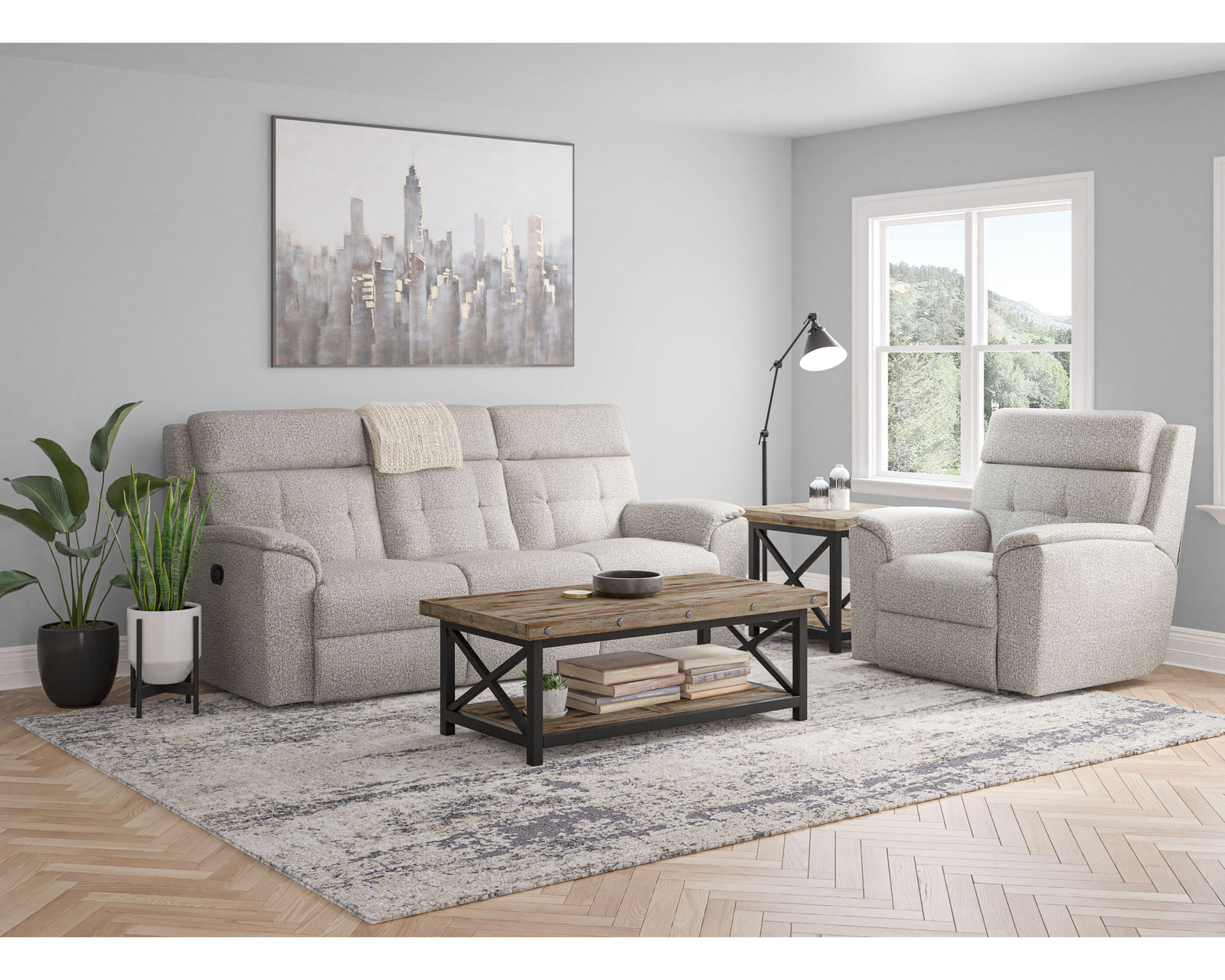 Mason 91" Reclining Sofa (Colors Available) - Seat features divided chaise pad for added comfort and refined look
