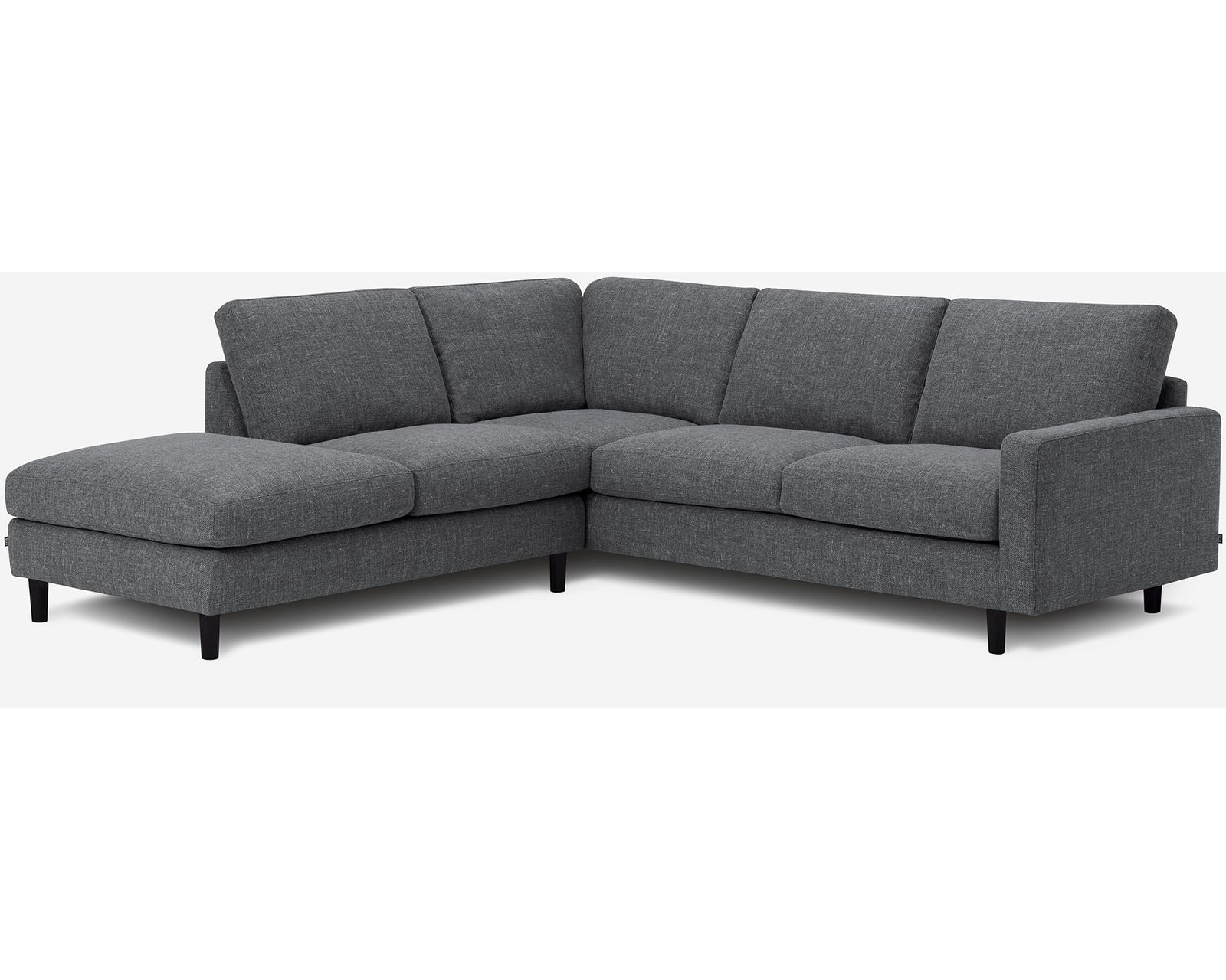 Oscar 77158 Sectional with Backless Chaise (+50 fabrics) - Layout A: Two Piece Sectional 91" x 96"