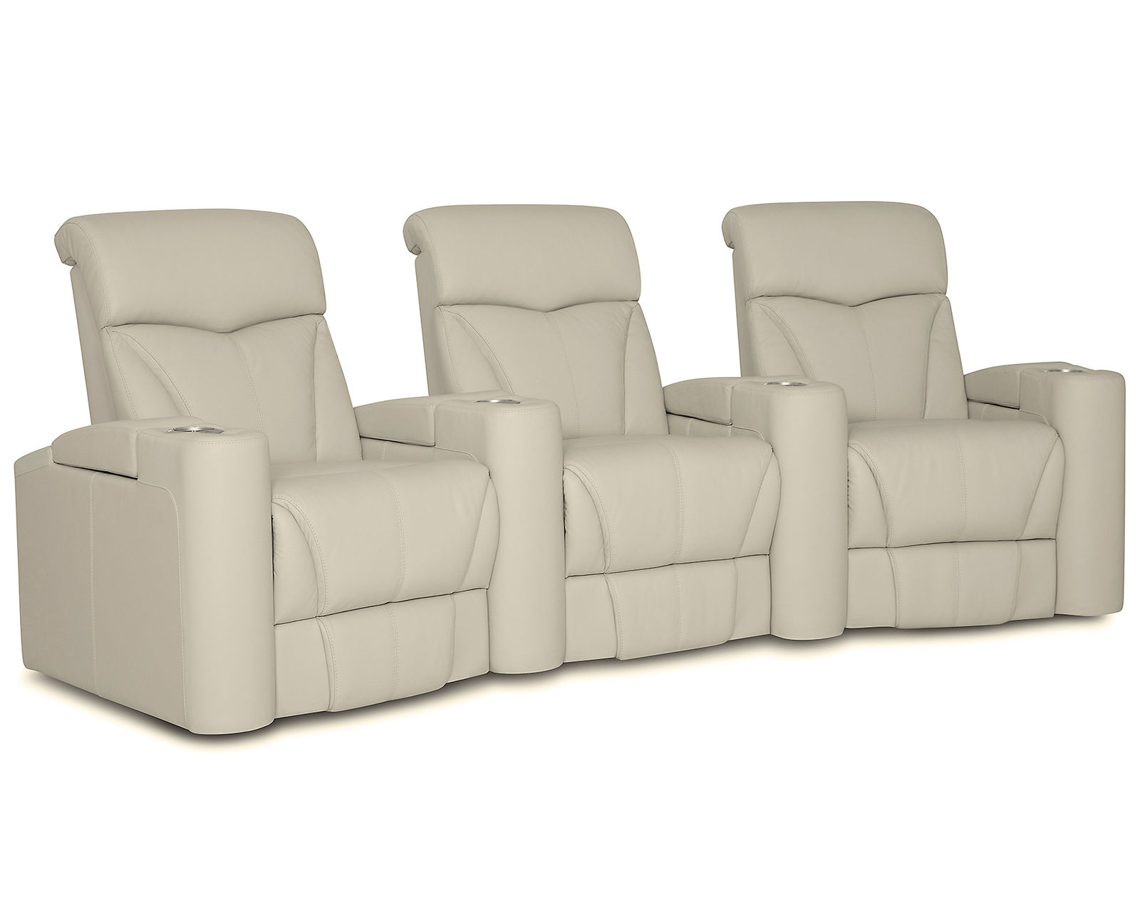 Vivid 41095 Triple Power Home Theater Sectional (+200 colors) - Layout E: Three Piece Home Theater Sectional Curved 113" Wide