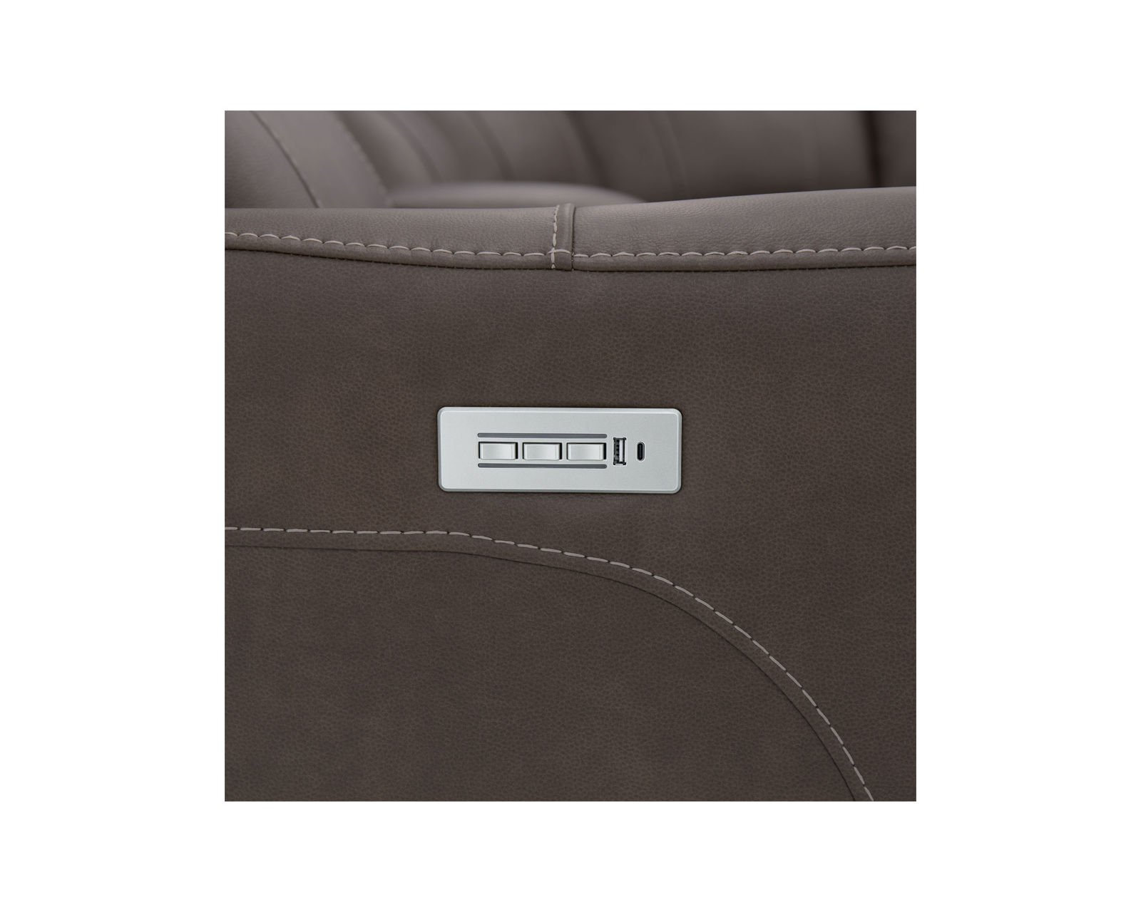 Carter 1587 Triple Power Reclining Console Loveseat (+2 colors) In stock - Zero Gravity - Triple Power – Power Recline – Power Headrest - Power Lumbar with USB charging