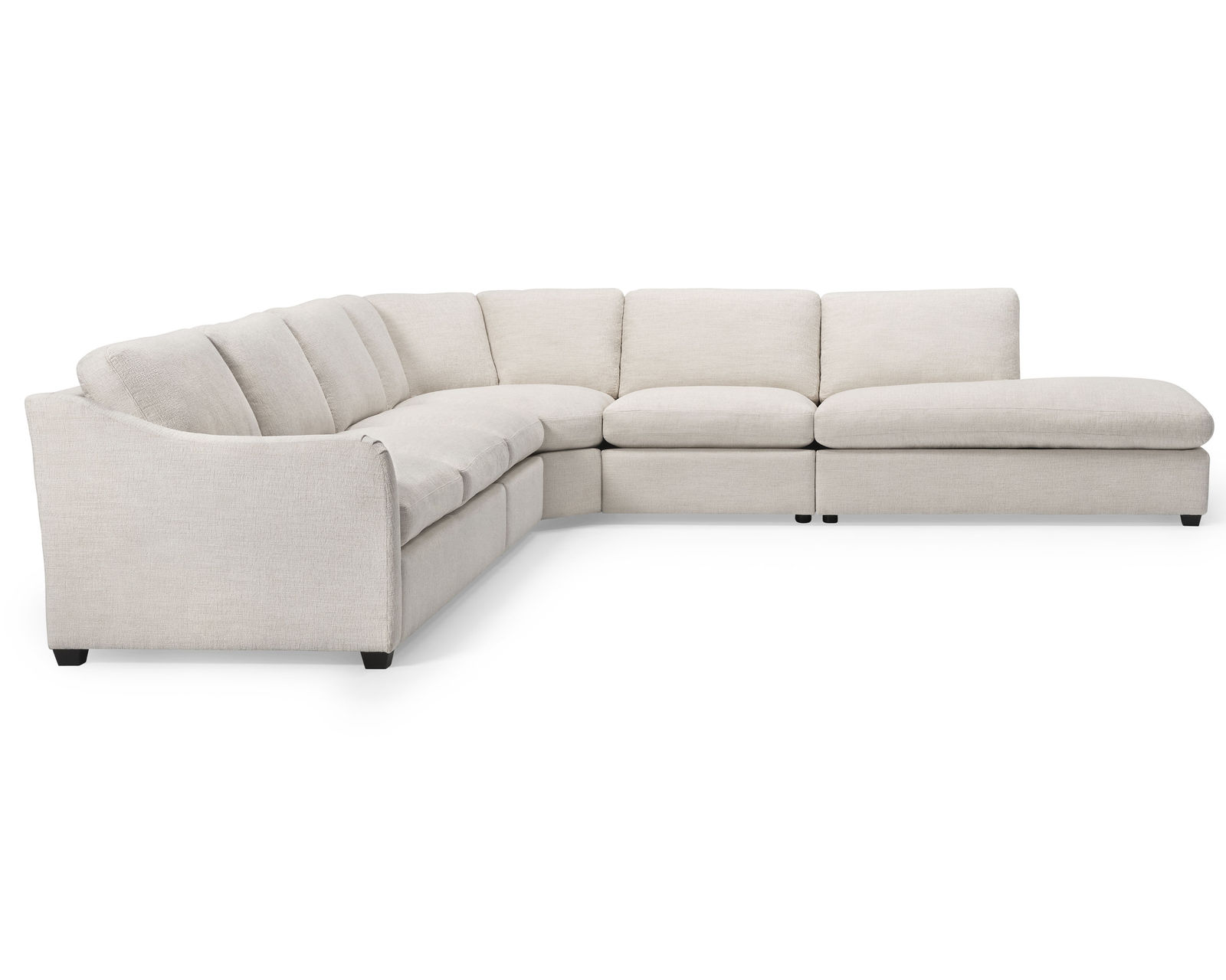 Madison 77658 Modern English Sectional (+60 fabrics) - Layout N: Four Piece Sectional 151" x 108"