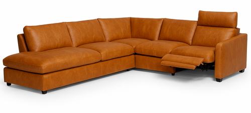 Layout S: Four Piece Reclining Sectional 97" x 109"