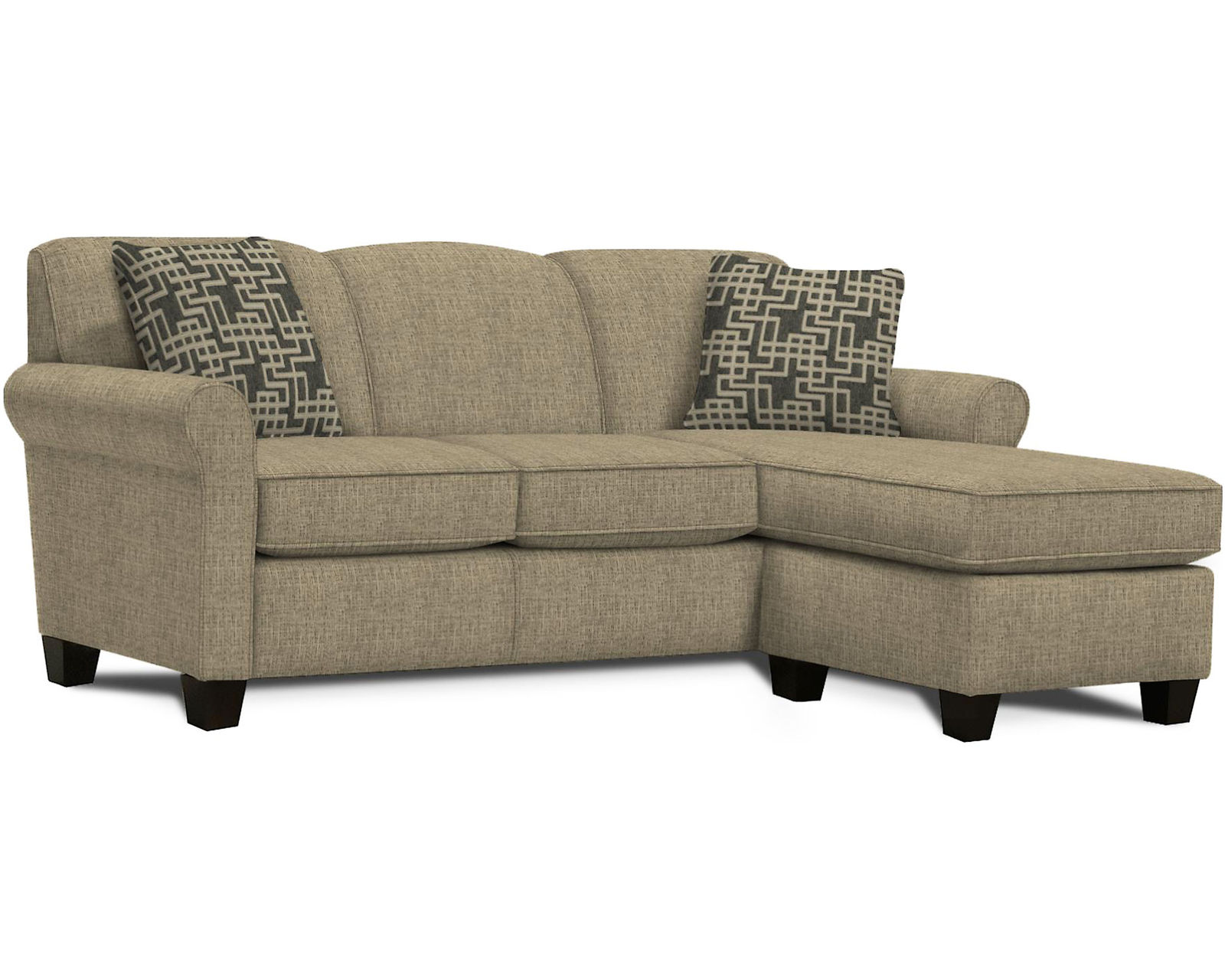 Angie 83" Sofa Chaise  (+100 Standard and Performance Fabrics) - Beautifully Crafted. Exceptionally Comfortable.