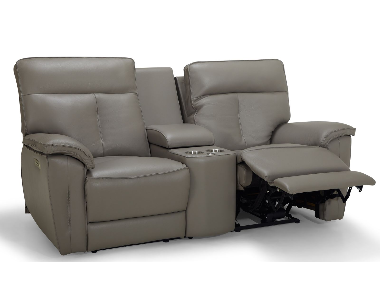Oakley 41187 Power Headrest Power Reclining Sofa (86") +100 leathers - Oakley 76" Power Headrest Power Reclining Console Loveseat