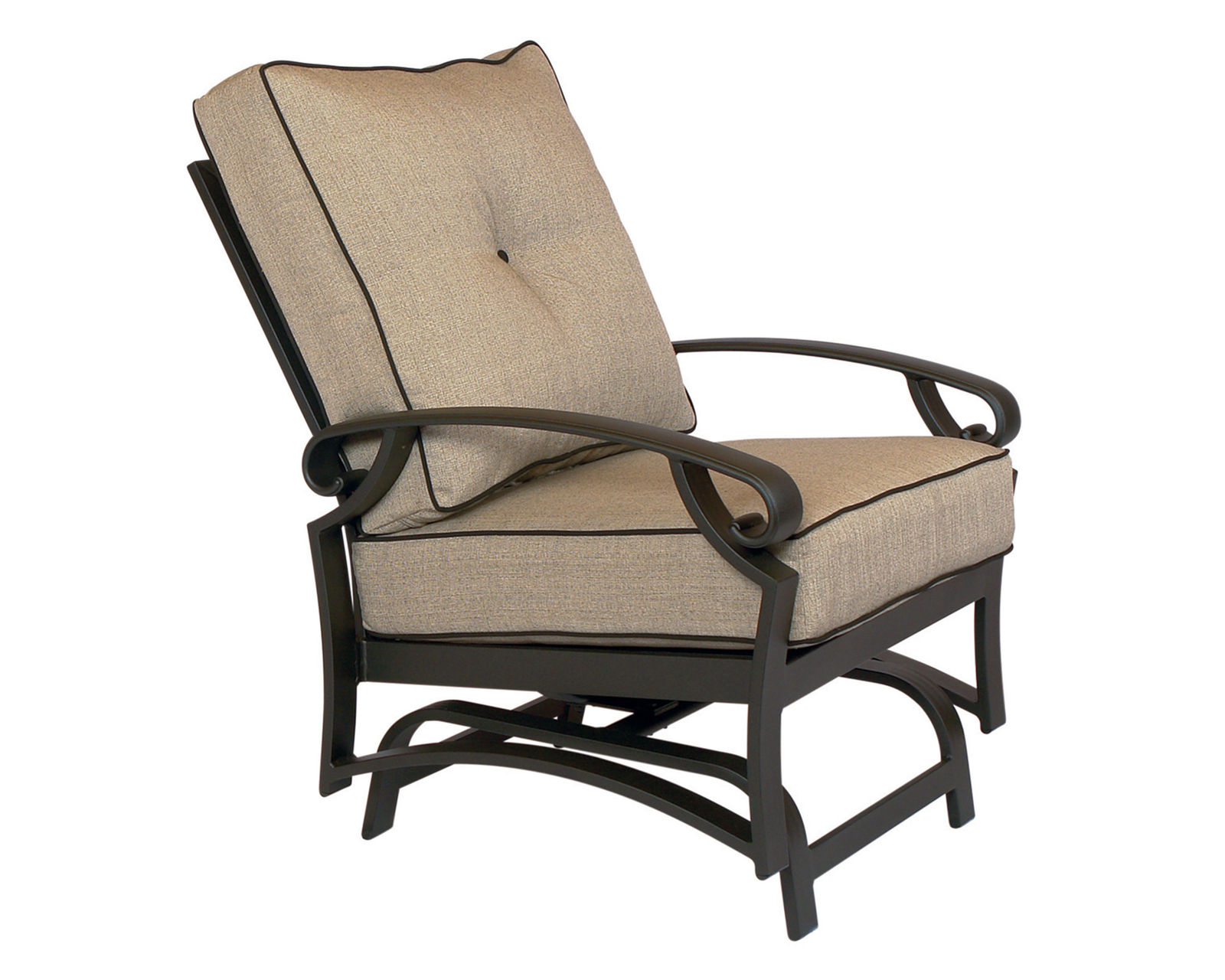 Monterey Cushion Lounge Chair (110 fabrics - 8 metal finishes) - Spring Lounge Chair Available