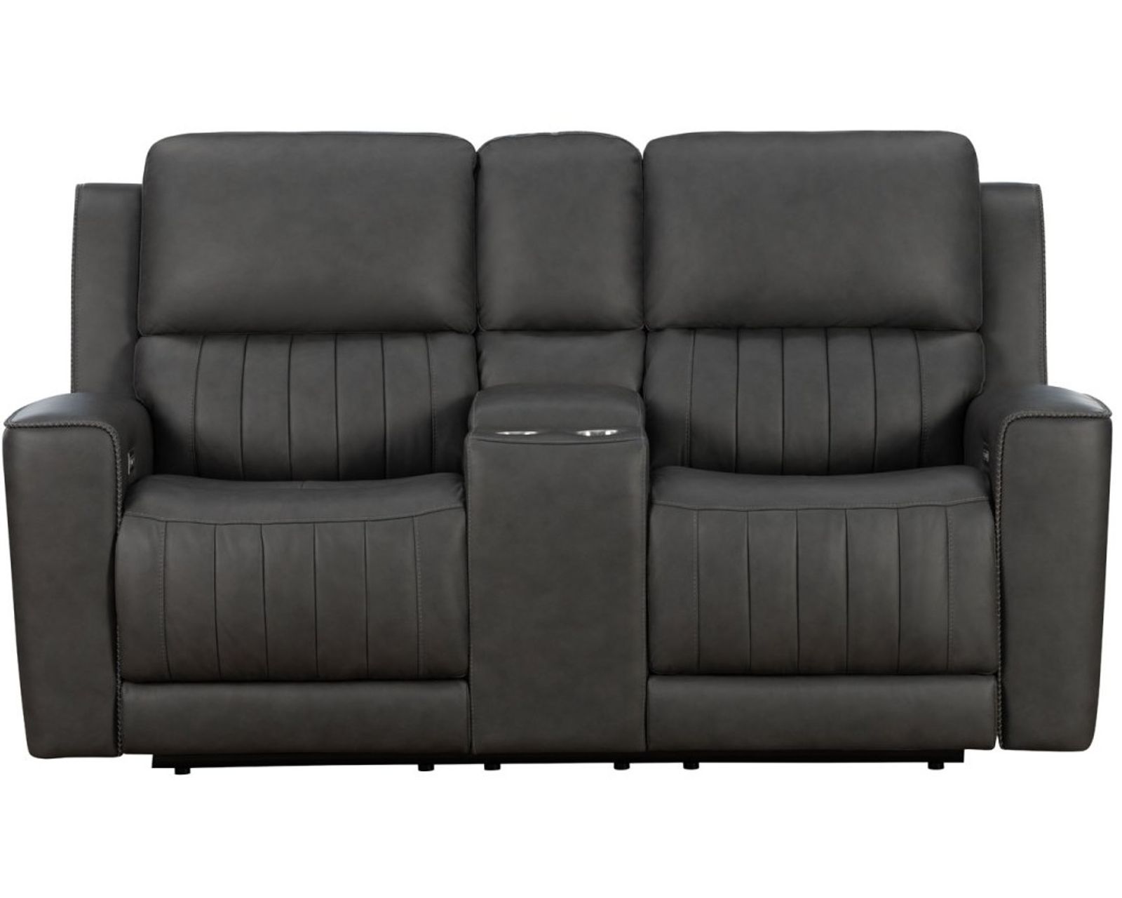 Pierce 87" Zero Gravity Power Reclining Sofa w/Power Head Rests, Power Lumbar & Drop Down Table w/2 Cup Holders (Cinnamon)In stock - Available in leather color Gray