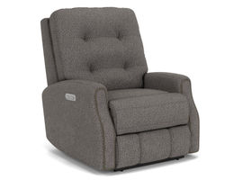 Devon Fabric Power Rocking Recliner with Power Headrest (In stock)