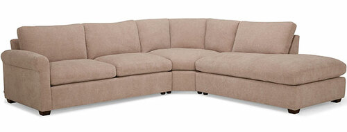 Layout N: Three Piece Sectional. 119" x 108"
