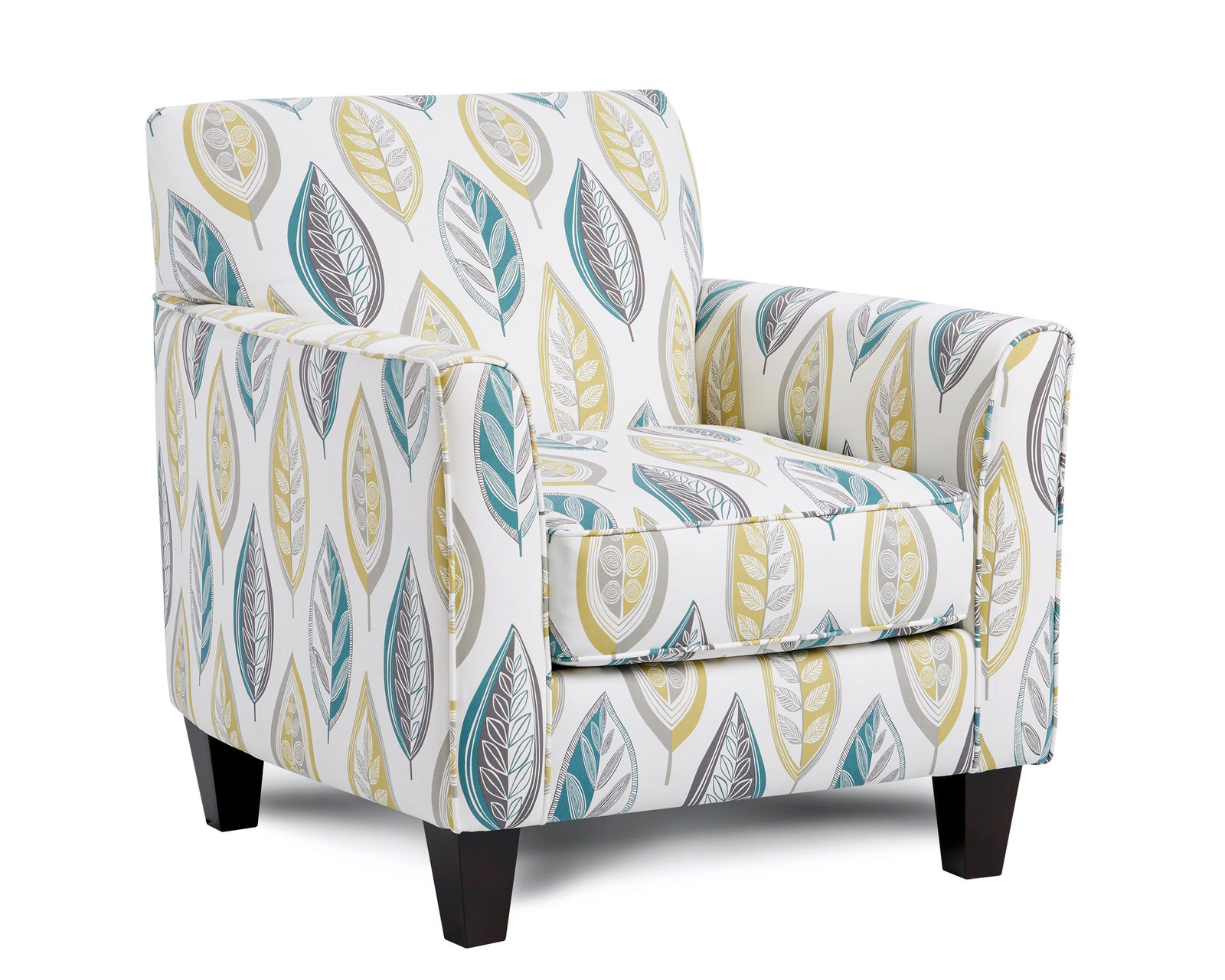 TNT Nickel 84" Sofa 41CW-00KP (Performance fabric) - Lassiter Caper Accent Chair 25-02