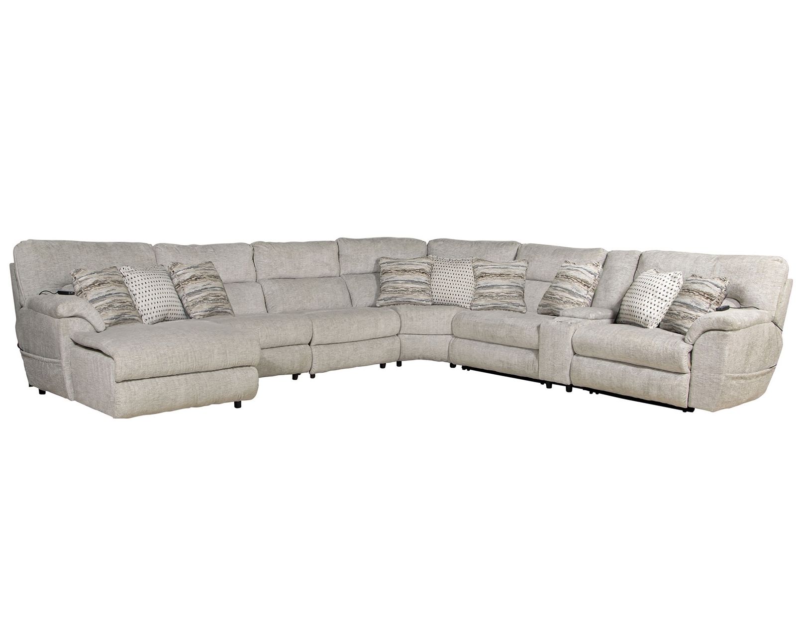 Escape Triple Power Modular Sectional with Advanced Air-Cell Massage and Heat (includes pillows) - Comfort Built for the Whole Family.