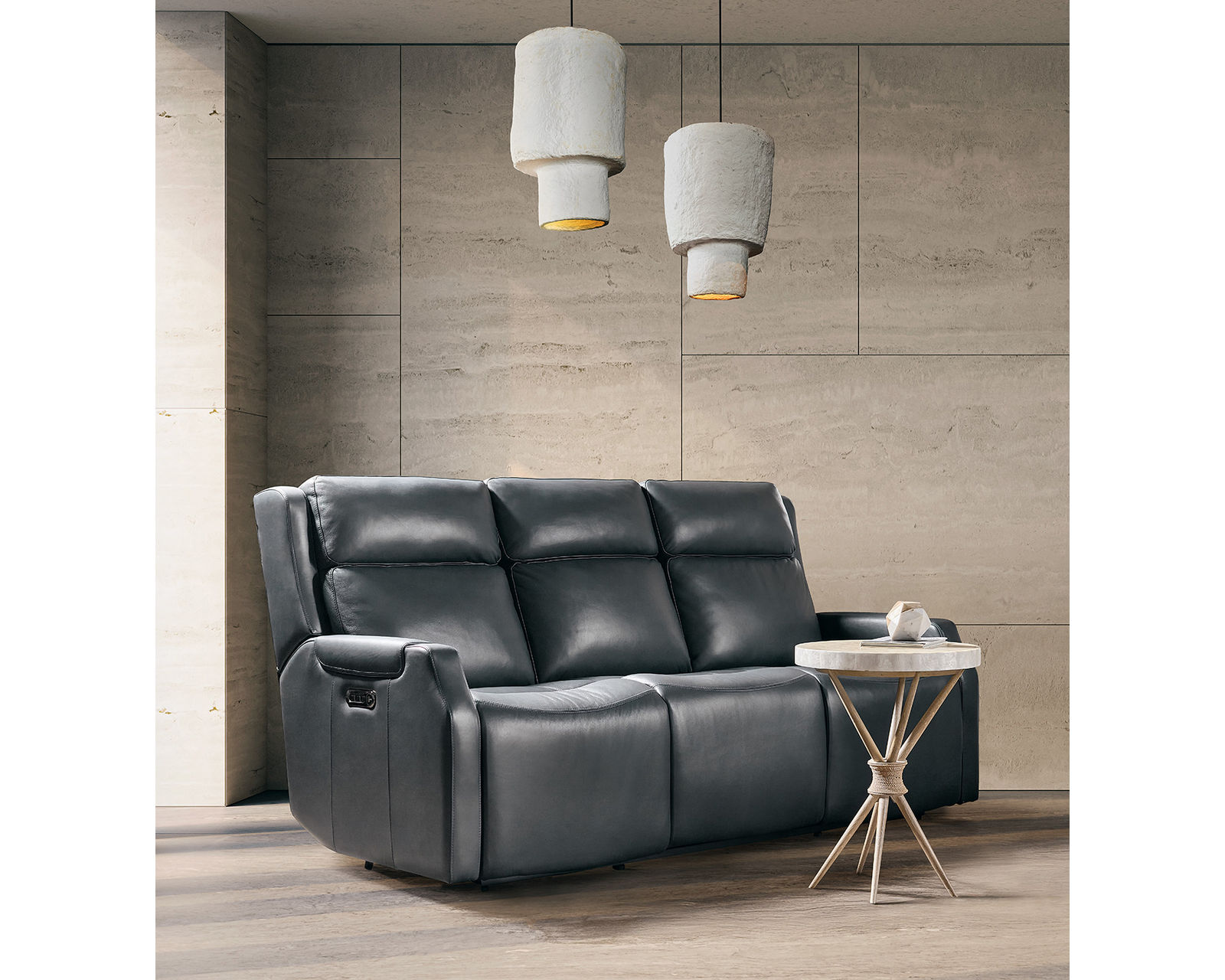 Nelson Zero Gravity Triple Power Reclining Sofa Denim (In stock)