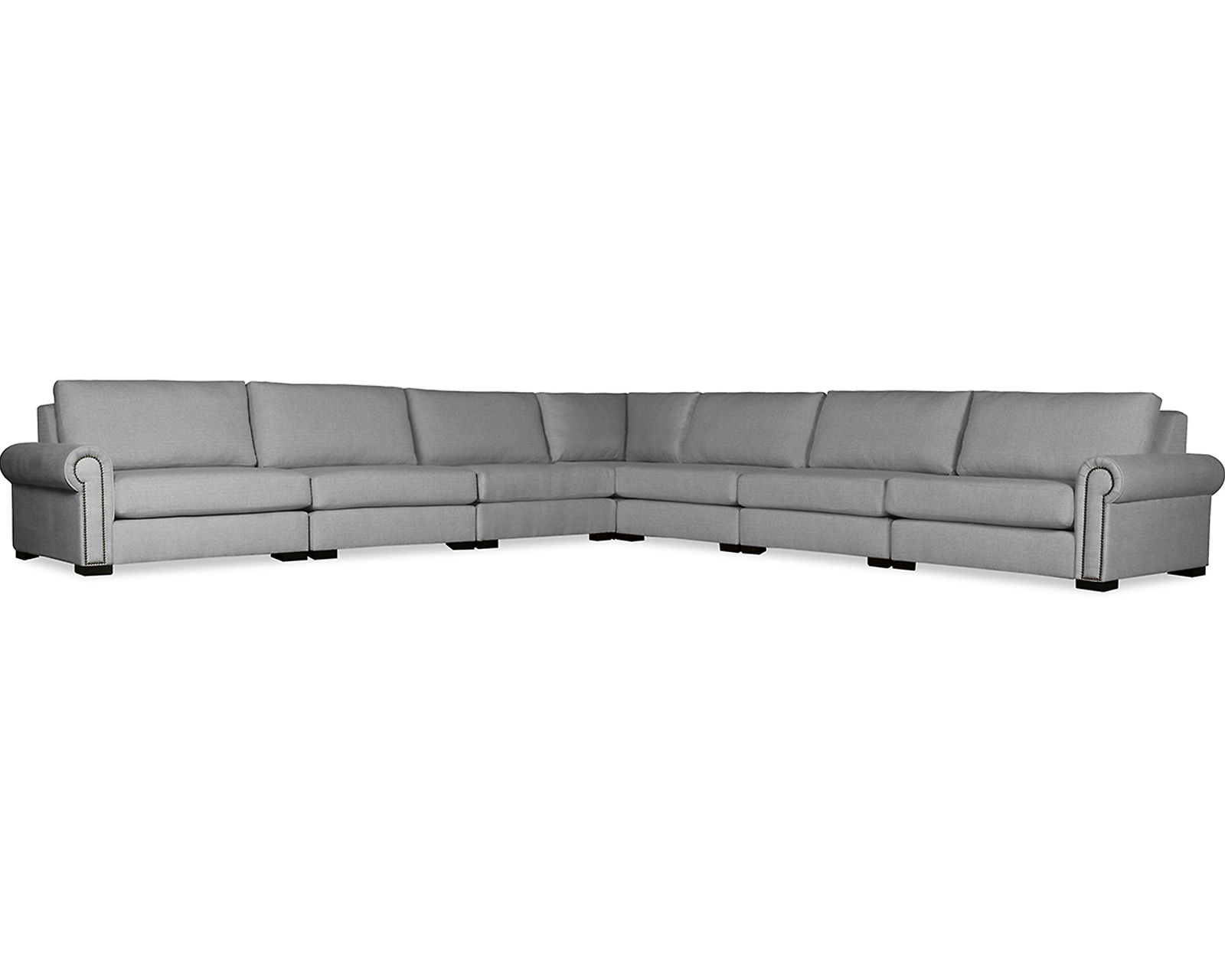  Sylviane 7 Pieces Modular Sectional (Choice of Colors) -  Sylviane 7 Pieces Modular Sectional in Grey