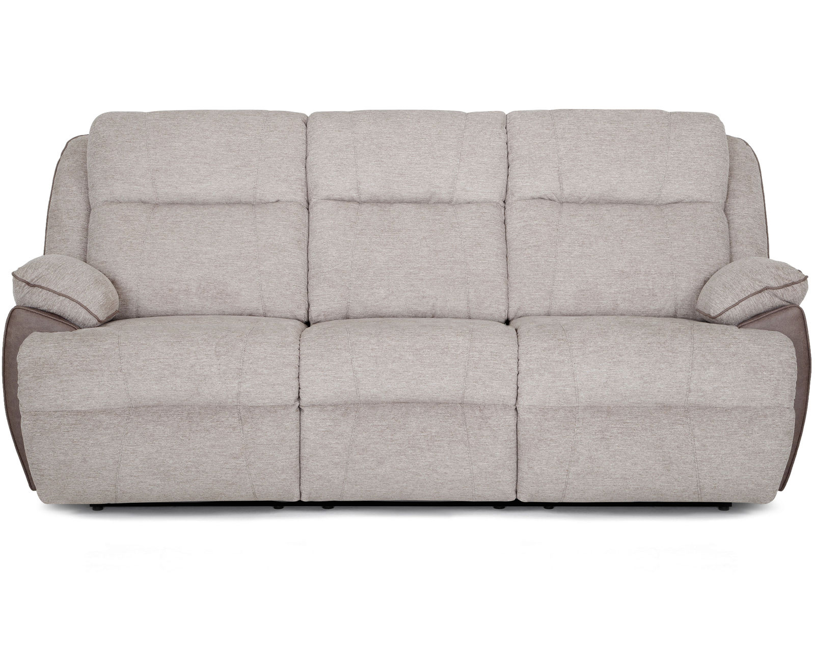 Broderick Two Tone 90" Power Reclining Sofa  - Franklin Broderick 90" Power Reclining Sofa