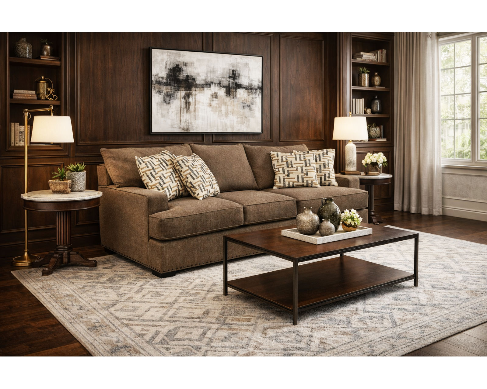 Emerson 88" Sofa  (+100 Standard and Performance Fabrics) - 100 Standard and Performance Fabrics