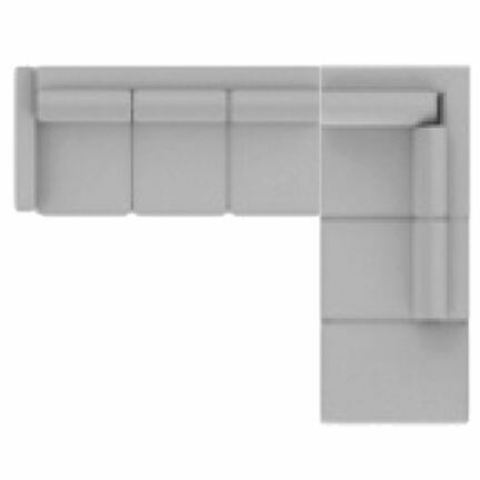 Layout D: Two Piece Sectional 126" x 91"