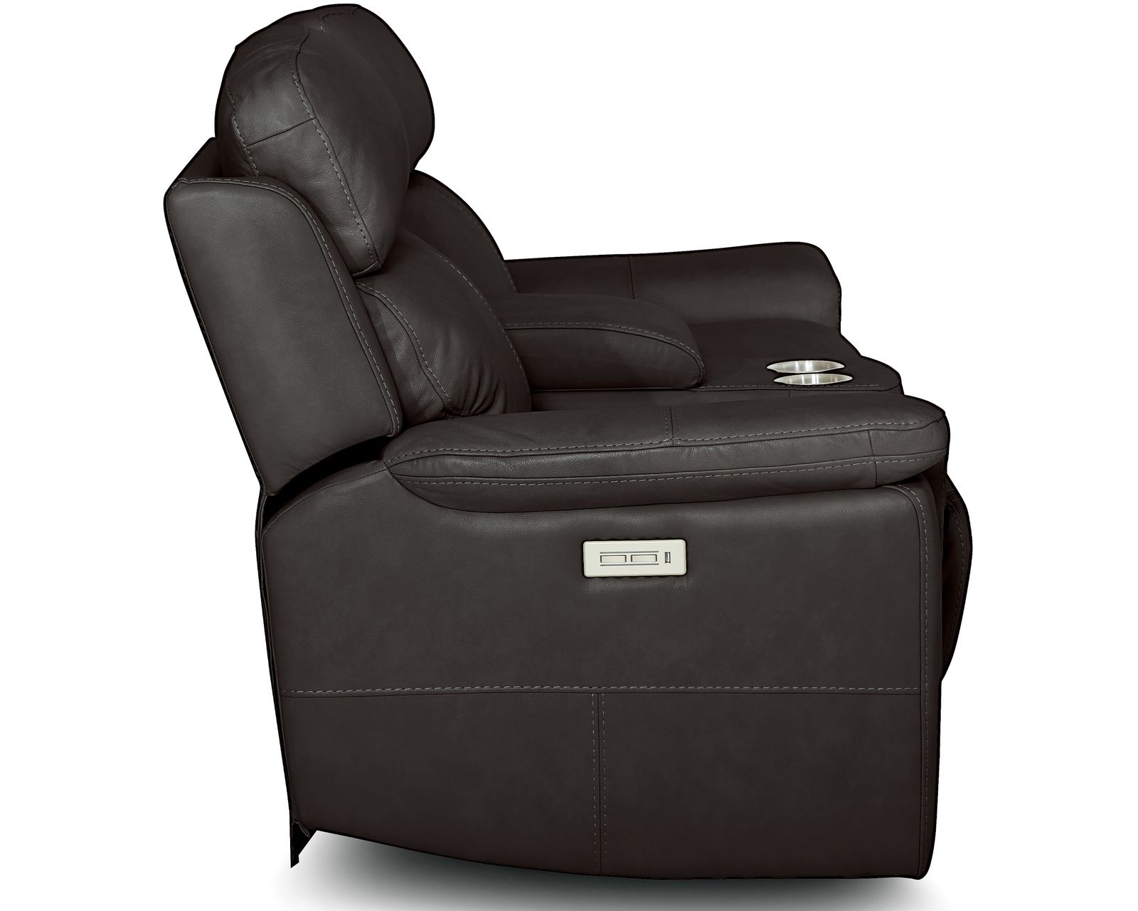 Henry 41051 Power Headrest Power Reclining Sofa (91") +100 leathers - Henry 80" Reclining Loveseat with Center Console