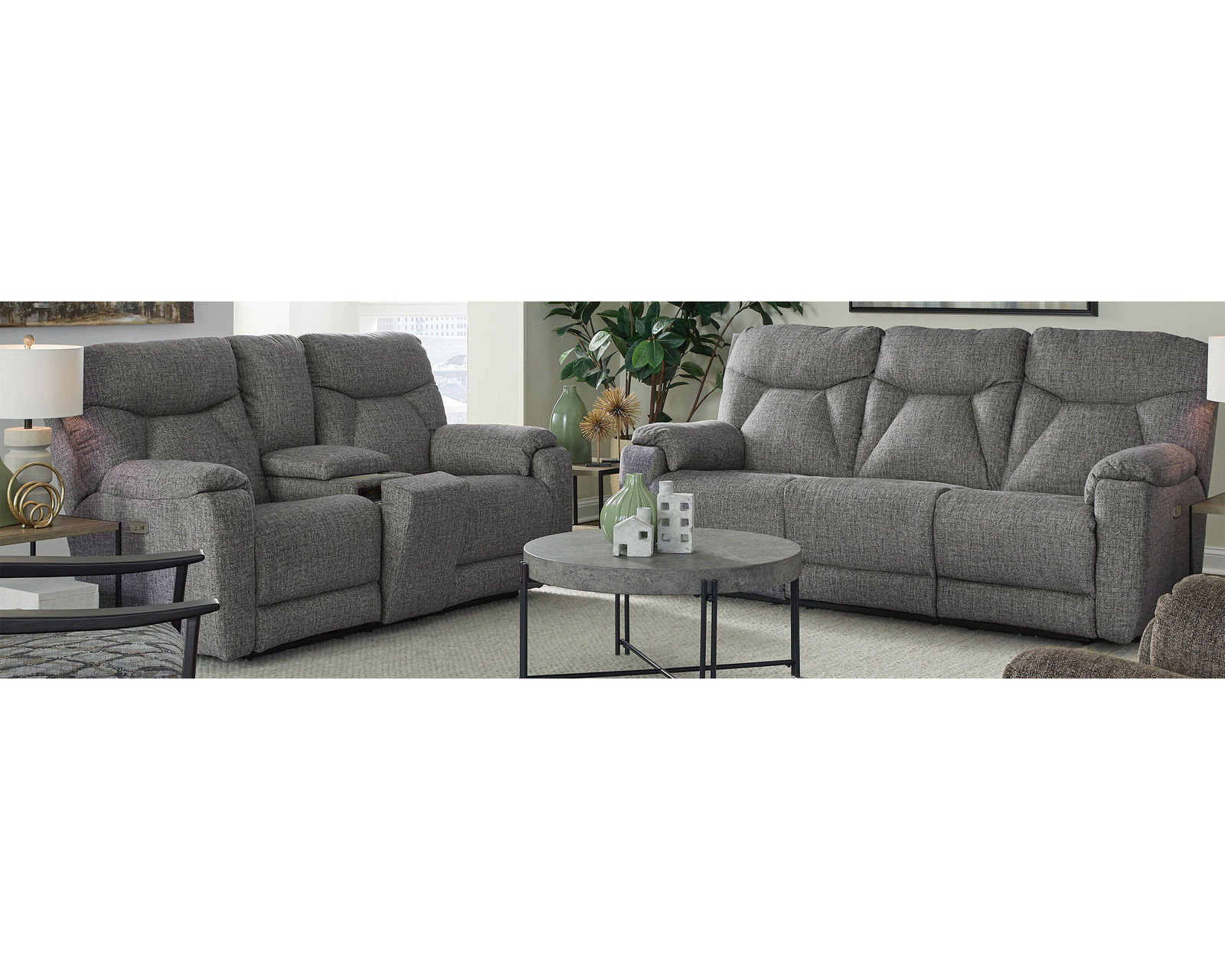 Conrad 88" Double Reclining Sofa (+100 fabrics and leathers)  - Over 100 fabric and leathers available