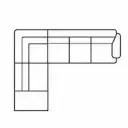 Layout F: Five Piece Sectional (2 recliners) 99" x 143"