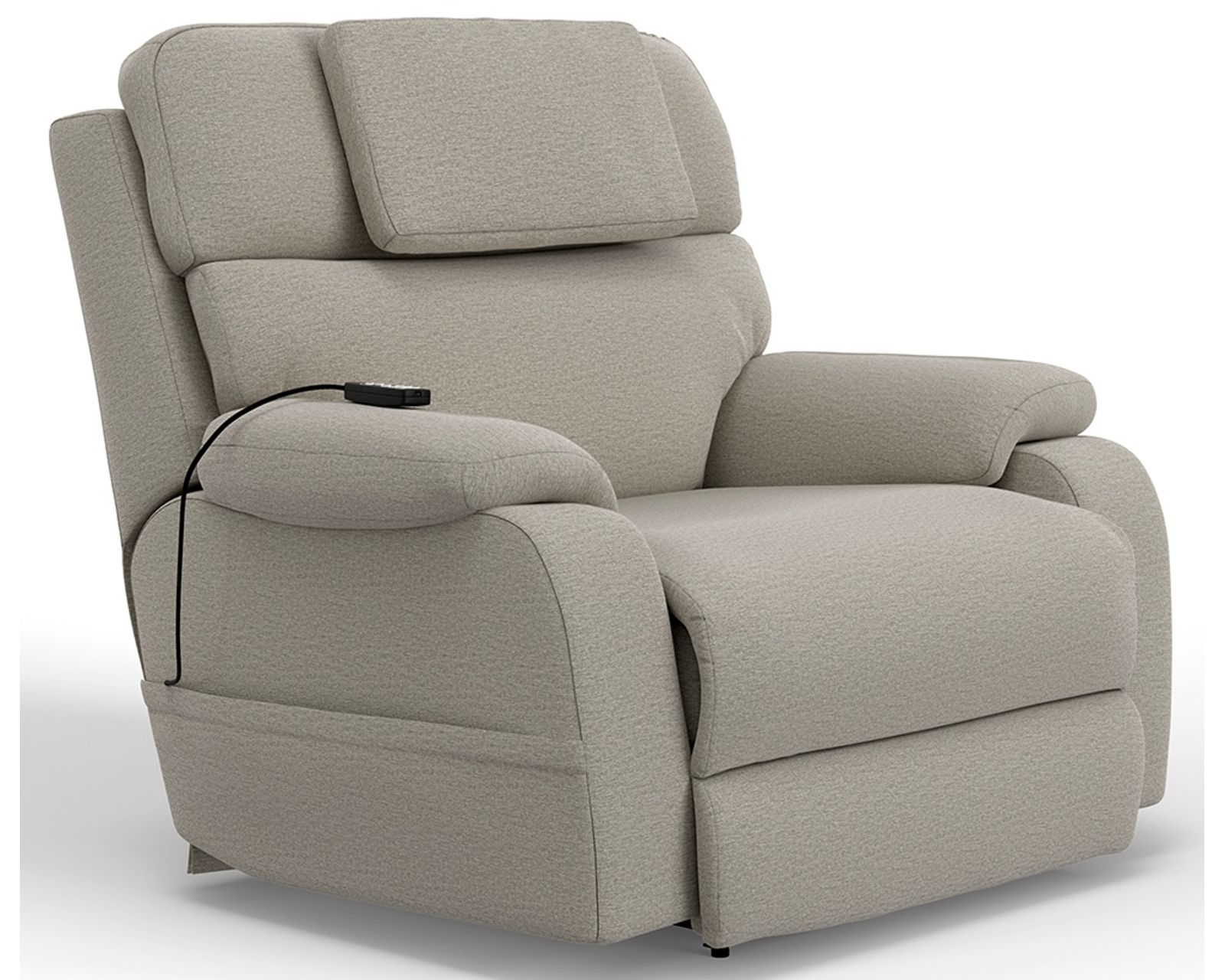Dreamtime Power Headrest Lay Flat Recliner with CR3 Heat, Massage, Zero Gravity & Nanobionic Performance Fabric (three colors)