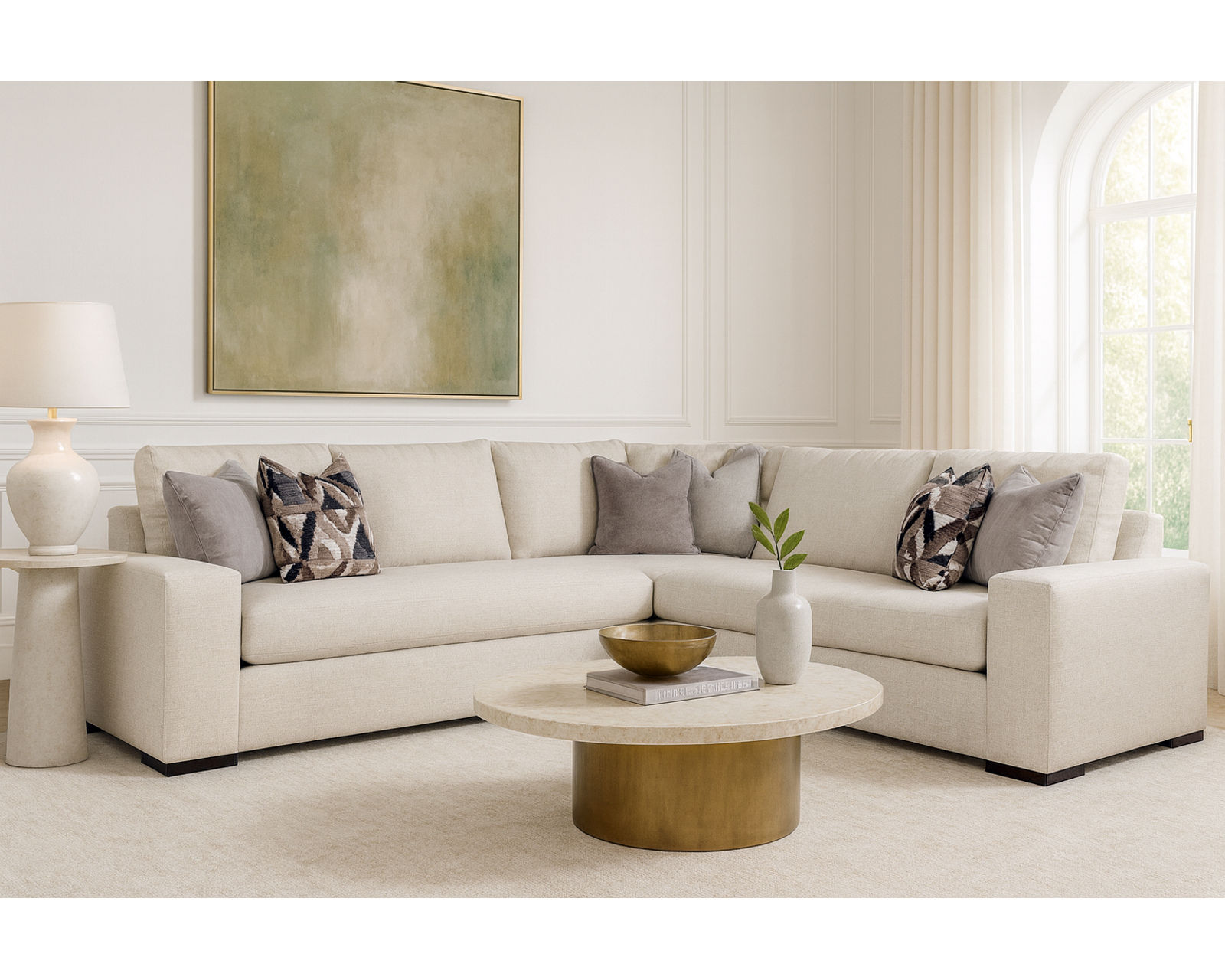 Memphis Bench Seat Sectional (+69 fabrics) - Layout A: Memphis Bench Seat Stationary Sectional