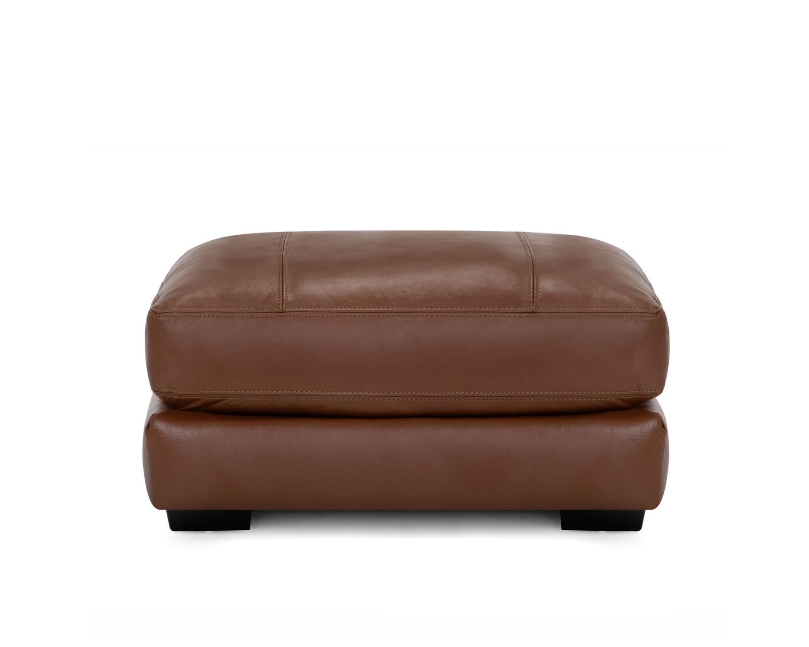 Gia 909 Leather Stationary Sofa (87") Includes Pillows - Gia Ottoman for Chair and a Half
