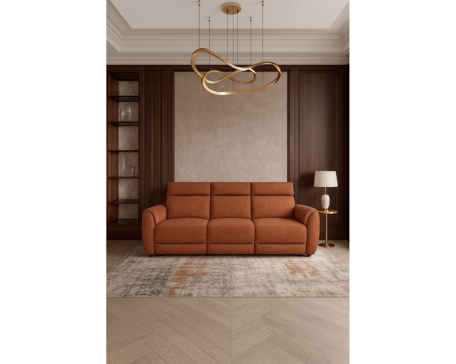 Nuvia C328 Triple Power Reclining Sofa (104") +45 fabrics