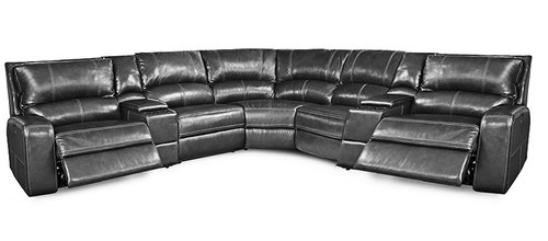 Layout D:  Seven Piece Reclining Sectional 130" x 130"