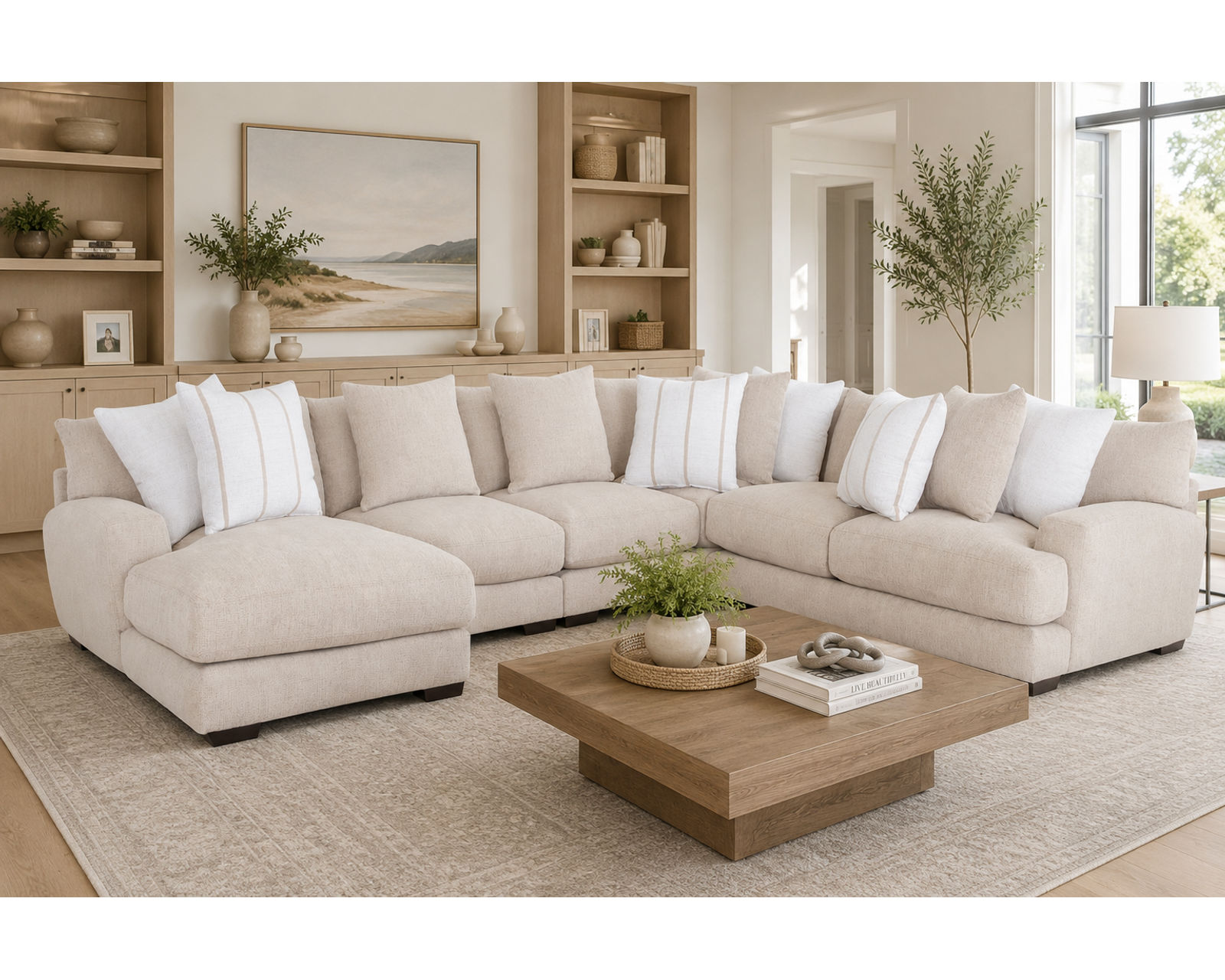 Shay Casual Modern Modular Sectional (Relaxed Modern Style. Deep Comfort) - Luxury Looks. Beautiful Rooms. Surprisingly Affordable.