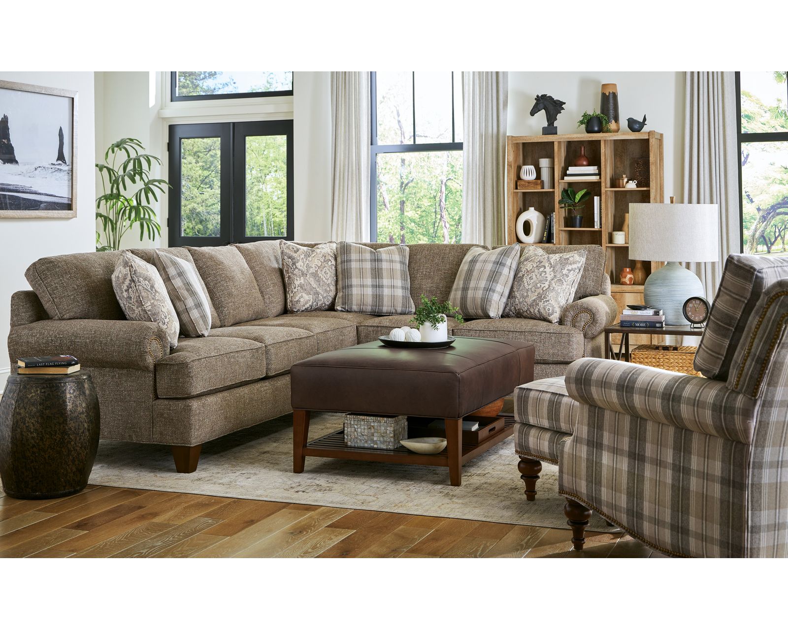 Beaumont C9612 Two Piece Sectional (IN STOCK) - Layout B: Two Piece Sectional 117" x 94"