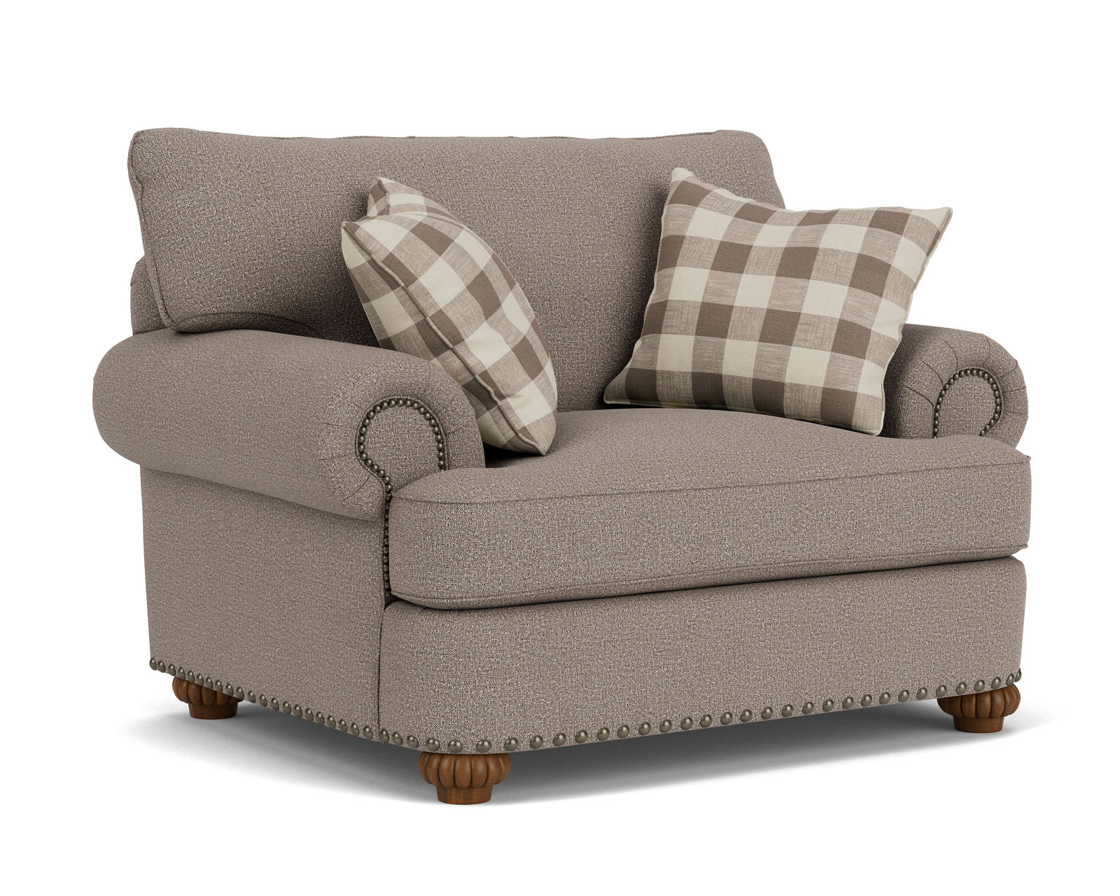 Patterson 7322 Nailhead Sofa (+100 fabrics) 96" - Patterson Nailhead Chair