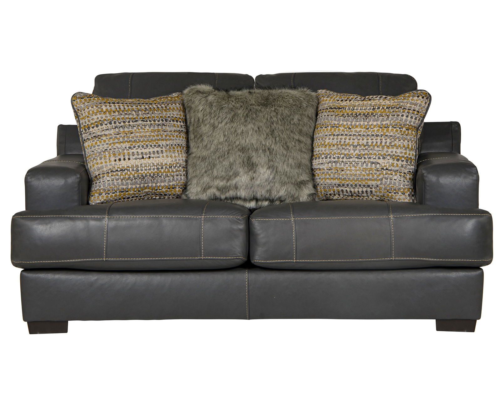 Marco 92" Top Grain Leather Sofa 2 colors (in stock) includes pillows