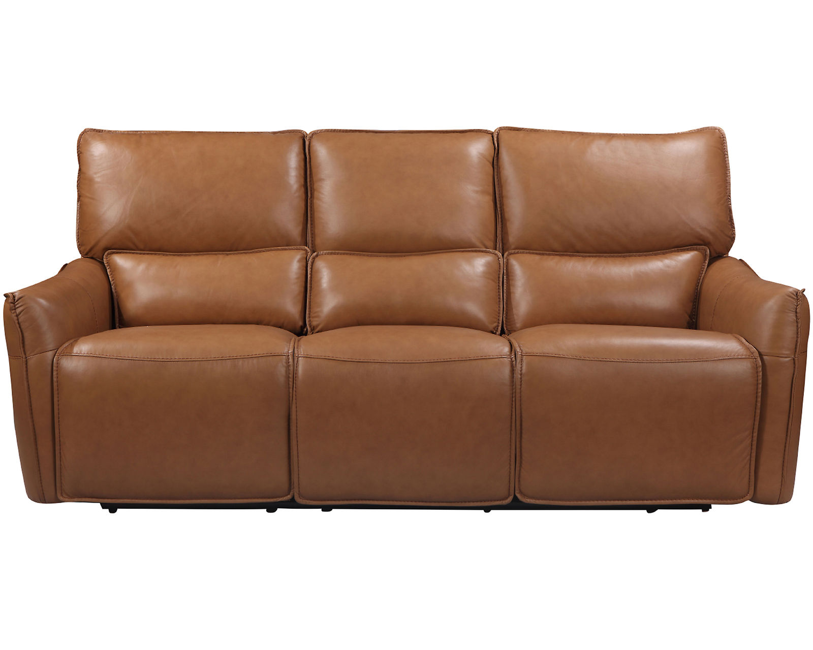 Portland Leather Power Headrest Power Reclining Sofa