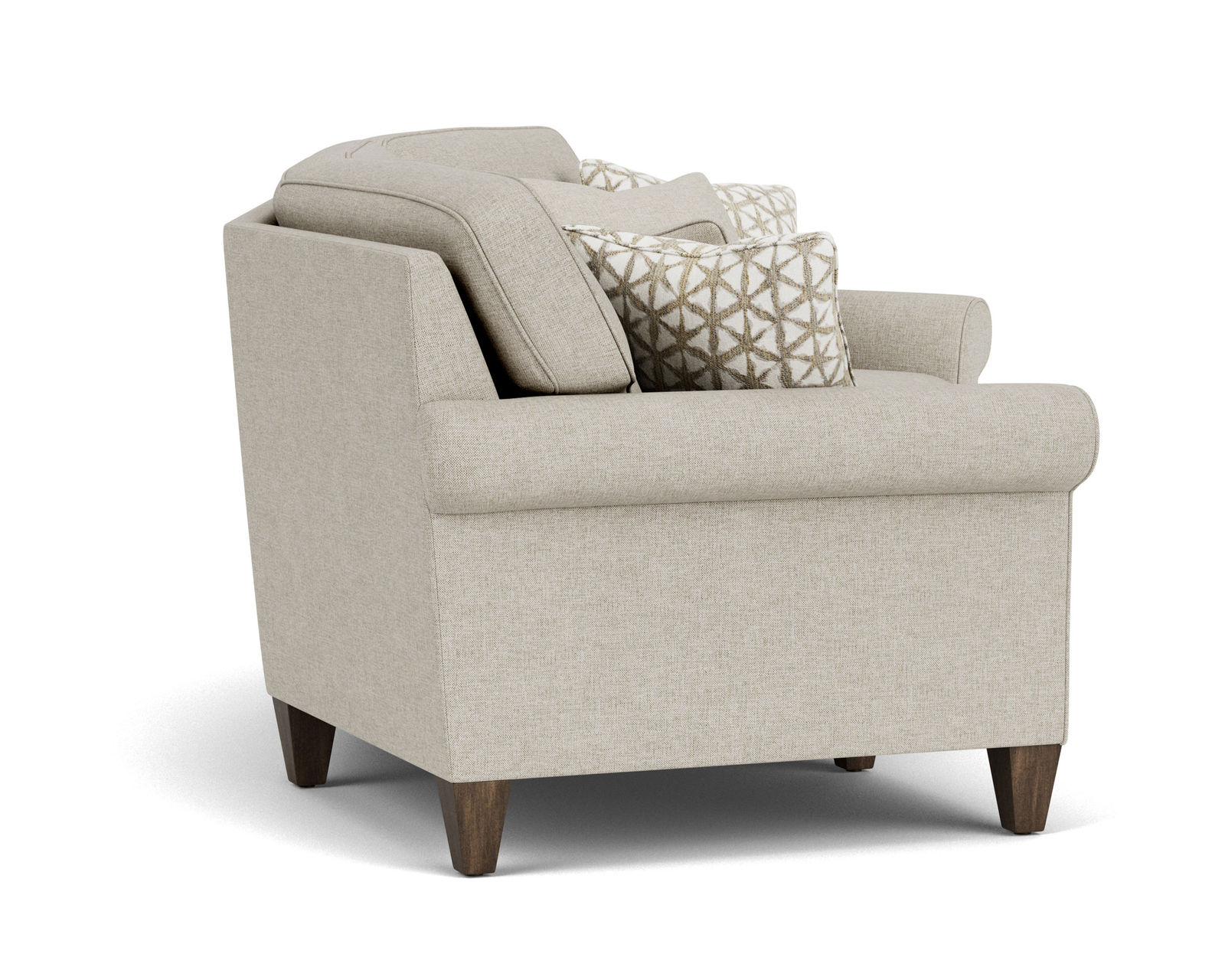 Westside 5979 Curved Conversation Sofa (100+ fabrics) 101" - Only the highest quality fabrics go on Flexsteel Furniture
