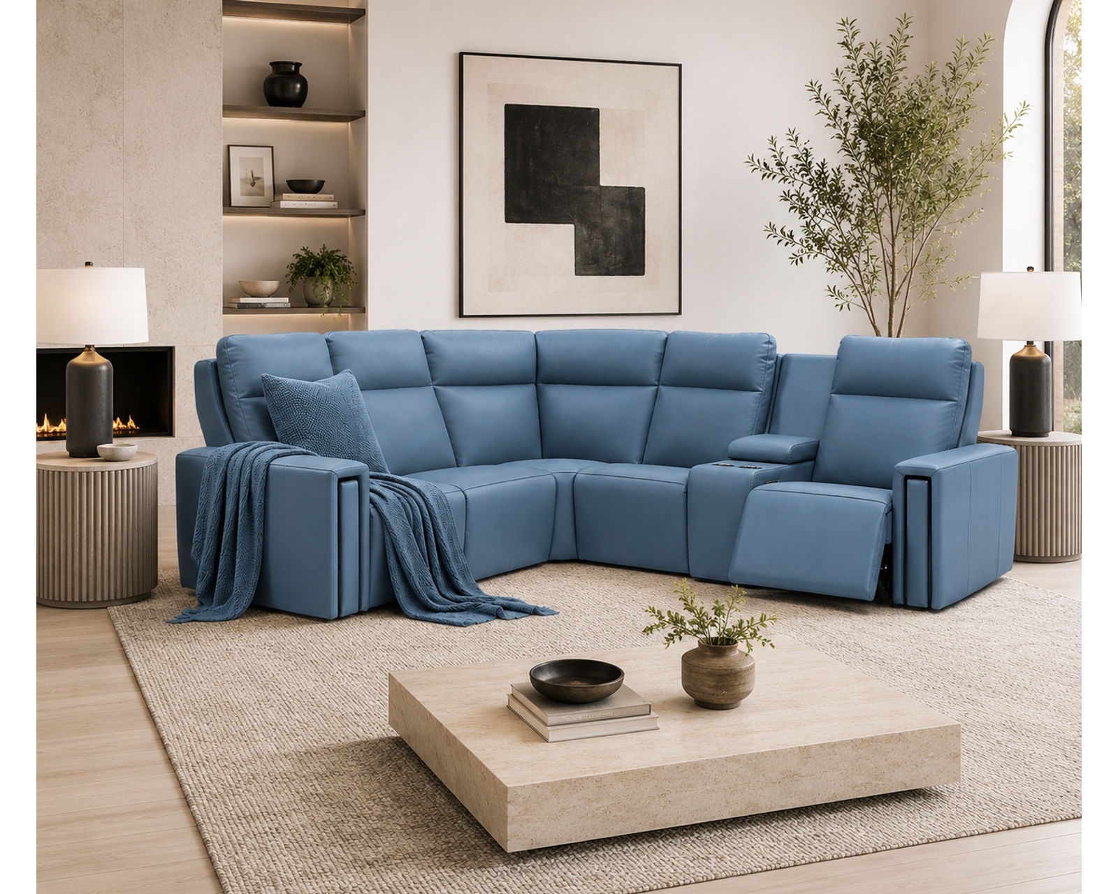 Evelyn 2012 Reclining Sectional (standard and wide seat widths) +140 leathers - Endless Custom Options. One Perfect Fit.