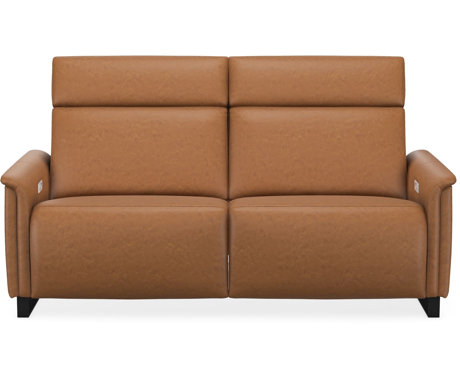 Felix Dual Power Reclining Sofa — Available in Standard & Wide Cushions, 140+ Leather Options, and 76", 80", or 108" Widths - 	Felix 76" Power Headrest Power Reclining Sofa (Wide Seat, 2 Cushions)