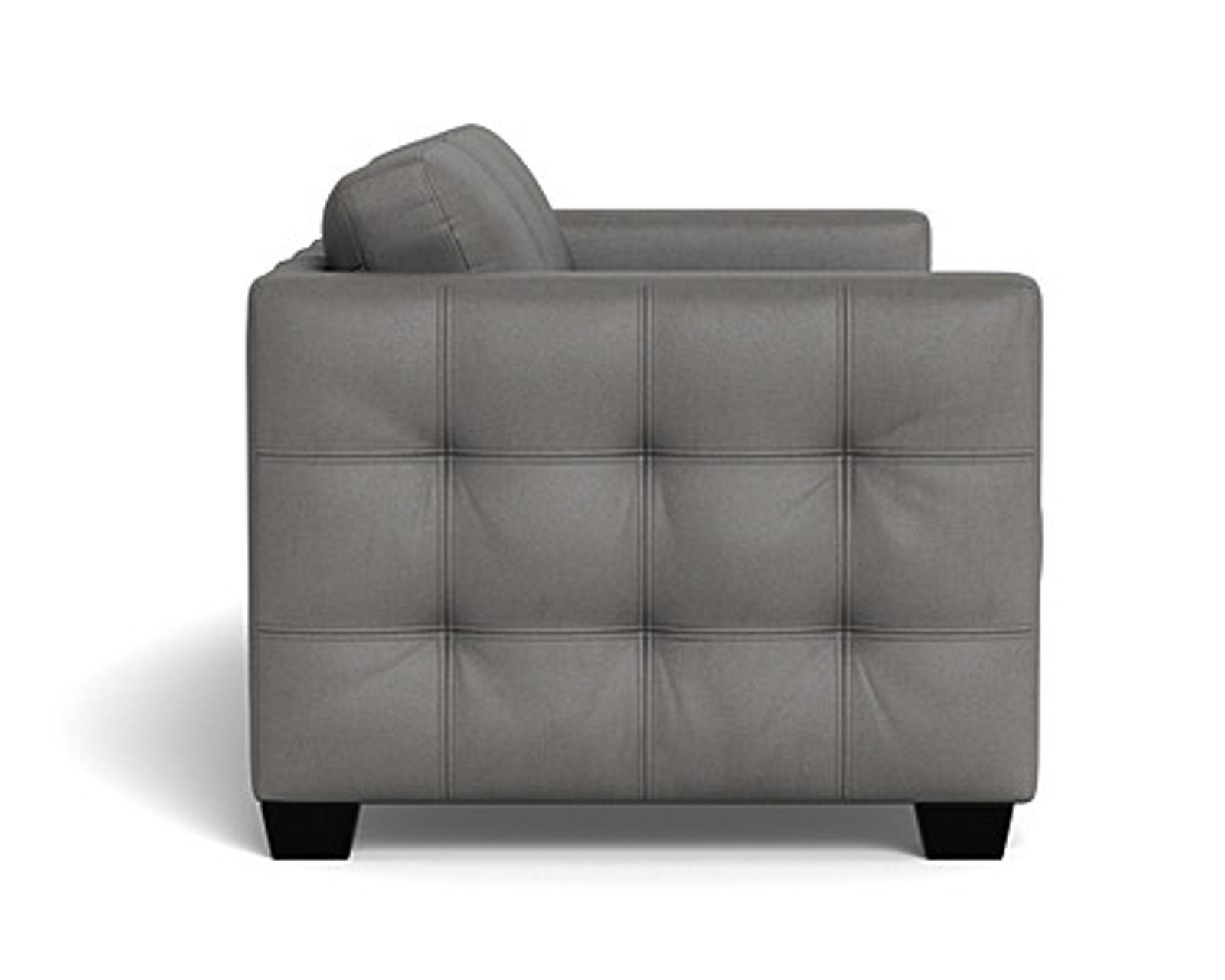 Barrett 77558 Sofa (91") +100 leathers - Decorative tufting on the seats and outer arms.