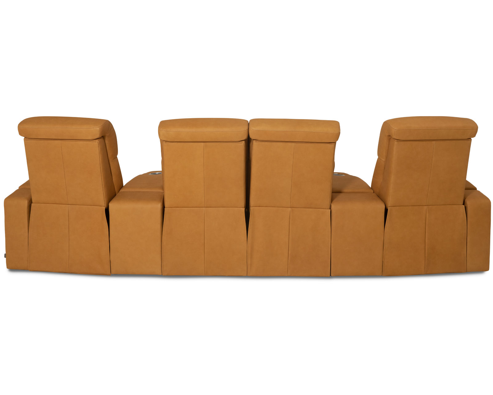 Vivid 41095 Triple Power Home Theater Sectional (+200 colors) - Layout H: Three Piece Home Theater Sectional Straight 122" Wide